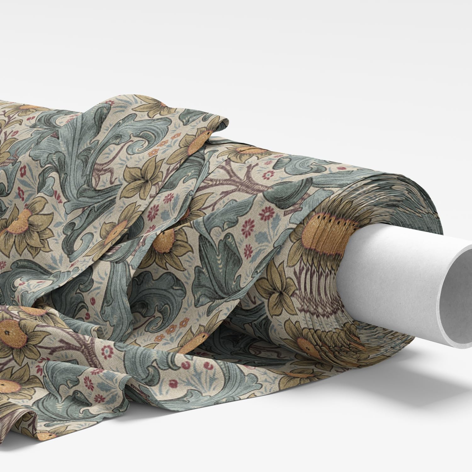 Glamour Secrets Orchid Tourmaline William Morris Upholstery Fabric - 100% Cotton Canvas - Curtain Cushion Material (Orchid Tourmaline)
