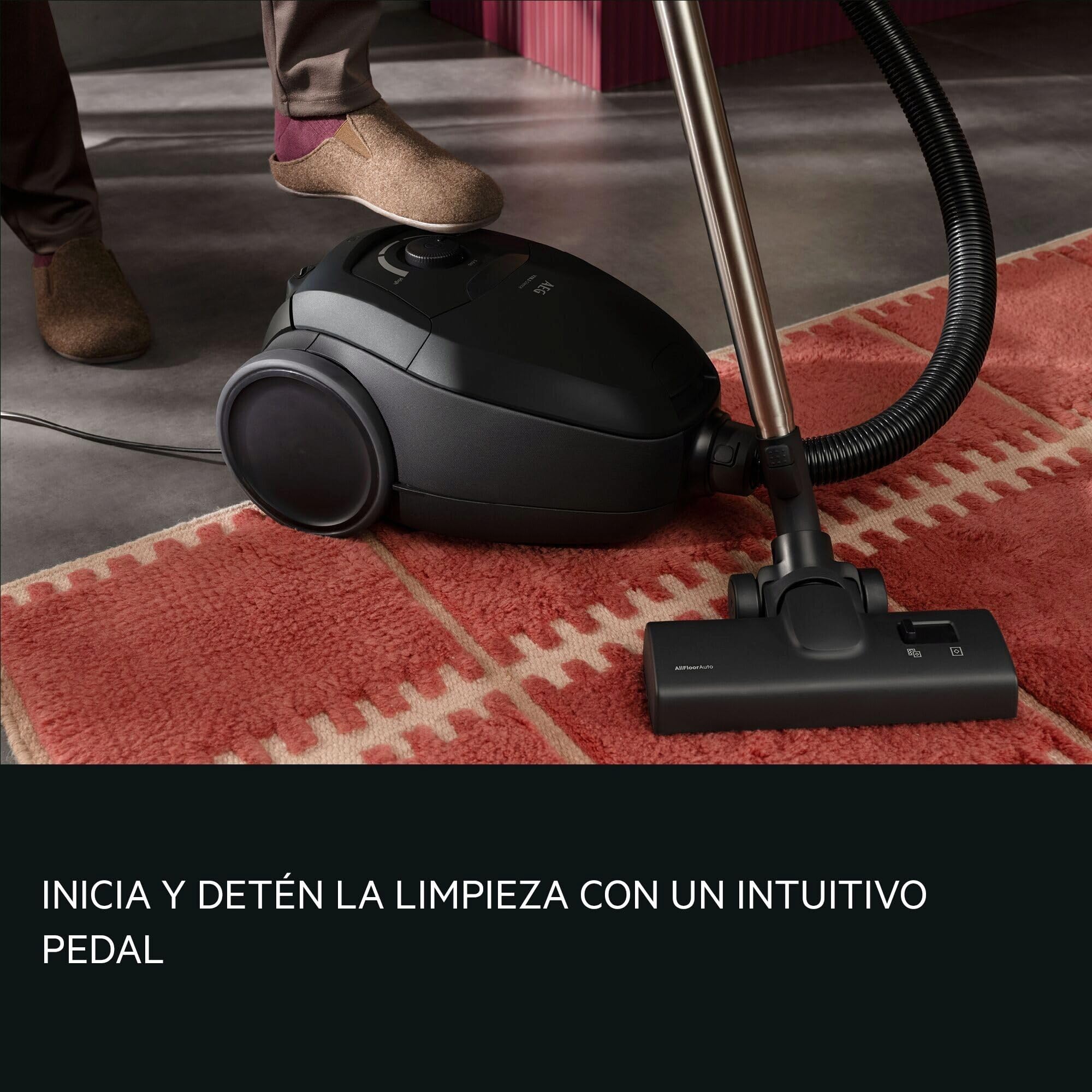 AEG Aspirador 750 W VX83-2EBR Negro | 750 w, 3,5 l, ruido 64 db(a), aspirador con bolsa, apto todo suelo