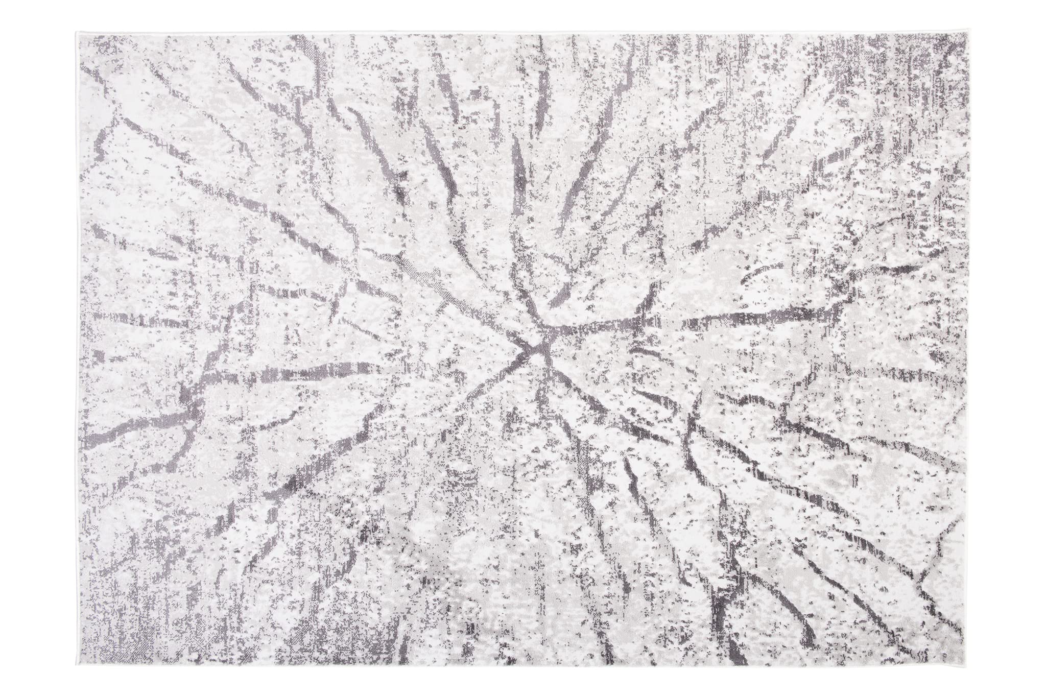 TAPISO Sky Tapis de Salon Chambre Salle à Manger Adulte Bureau Design Moderne Anthracite Gris Clair Moucheté Motif Abstrait Poil Court Moelleux 140 x 200 cm