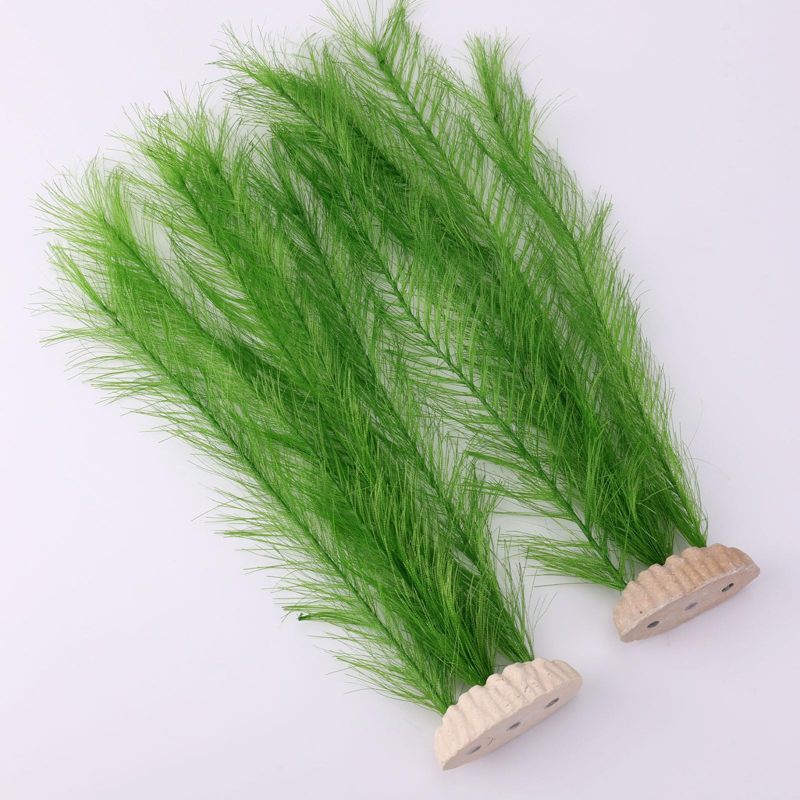 BOXOB 2 Pcs Plastic Fish Tank Plants - Image 3