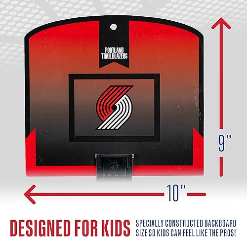 Miniatura 4 de Franklin Sports NBA Mini aro de baloncesto sobre la puerta  Mini aro de baloncesto para niños con baloncesto  Tienda de fanáticos de la NBA Mini aro