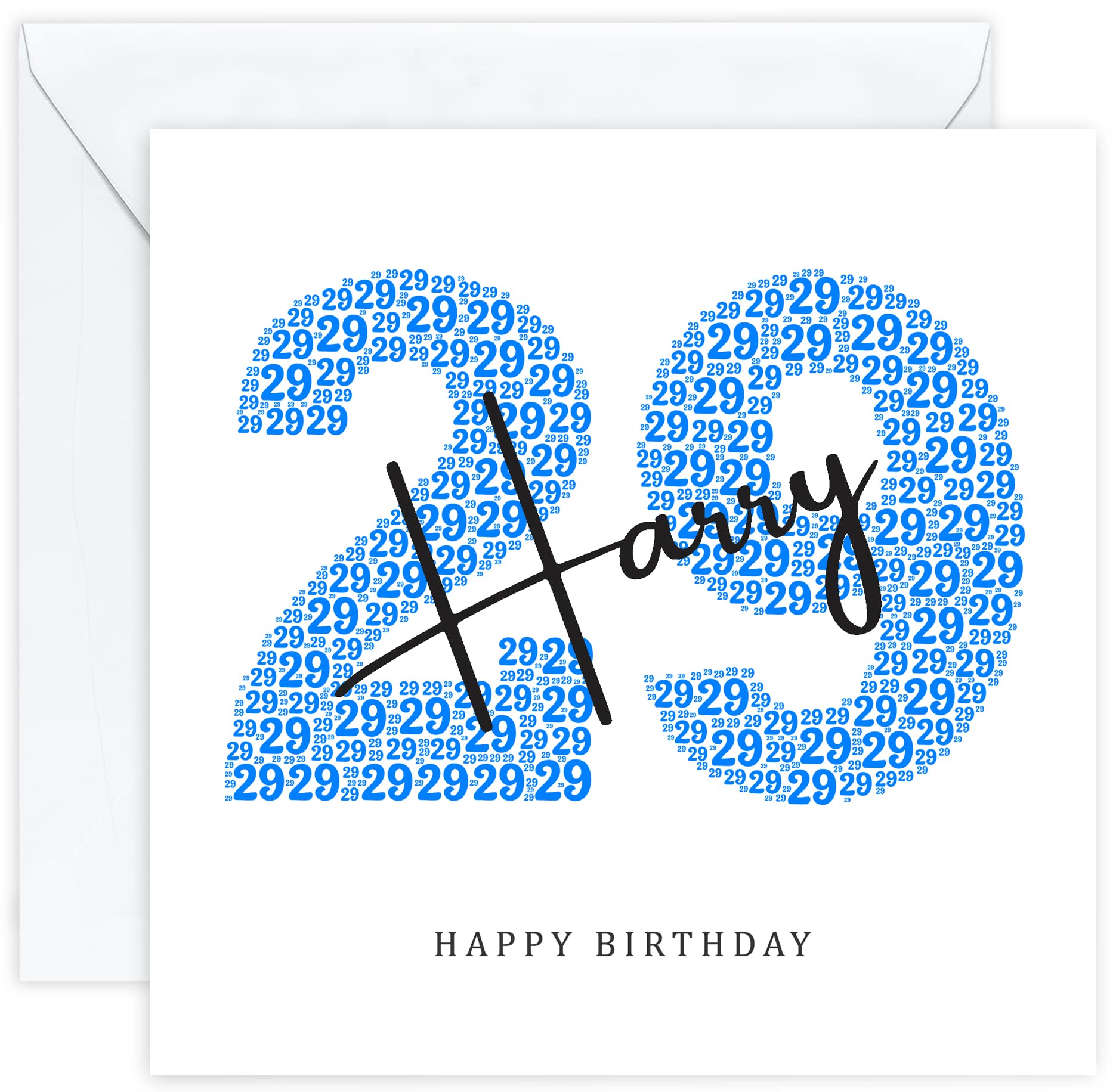 Personalised 29th Birthday Card - Twenty Ninth Birthday Card for Twenty Nine 29 Year Old Men Son Grandson Nephew Brother Him (Age 29) โ image 1