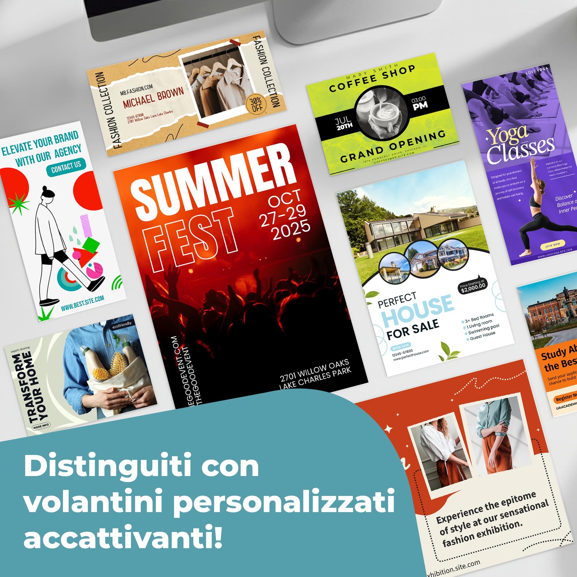 Cimpress Volantini Personalizzati A5, Stampa Fronte Carta Opaca, Confezione 250