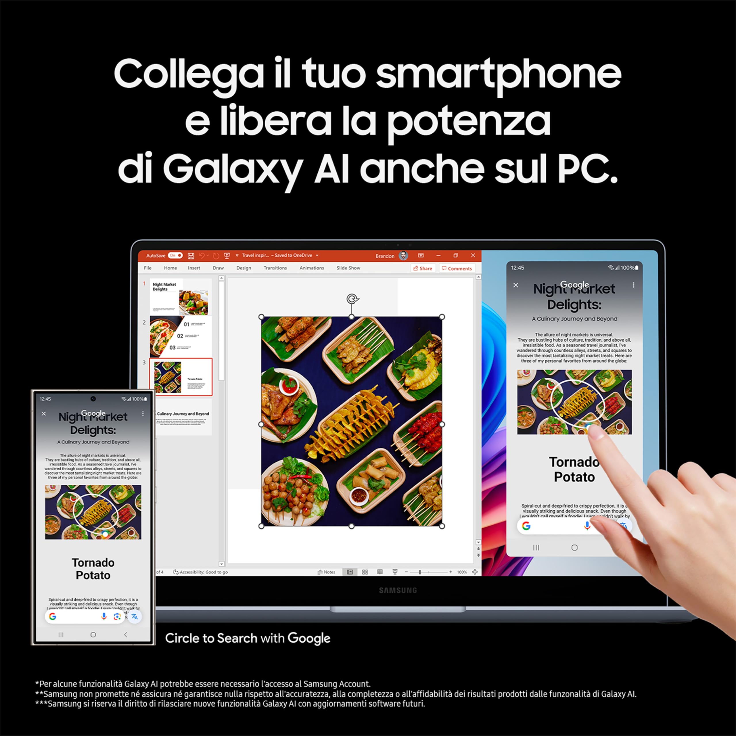 Samsung Laptop Galaxy Book4 Edge, Display da 14", Windows 11, Snapdragon Elite X, 16GB RAM, 512GB SSD, Sapphire Blue [Versione italiana]