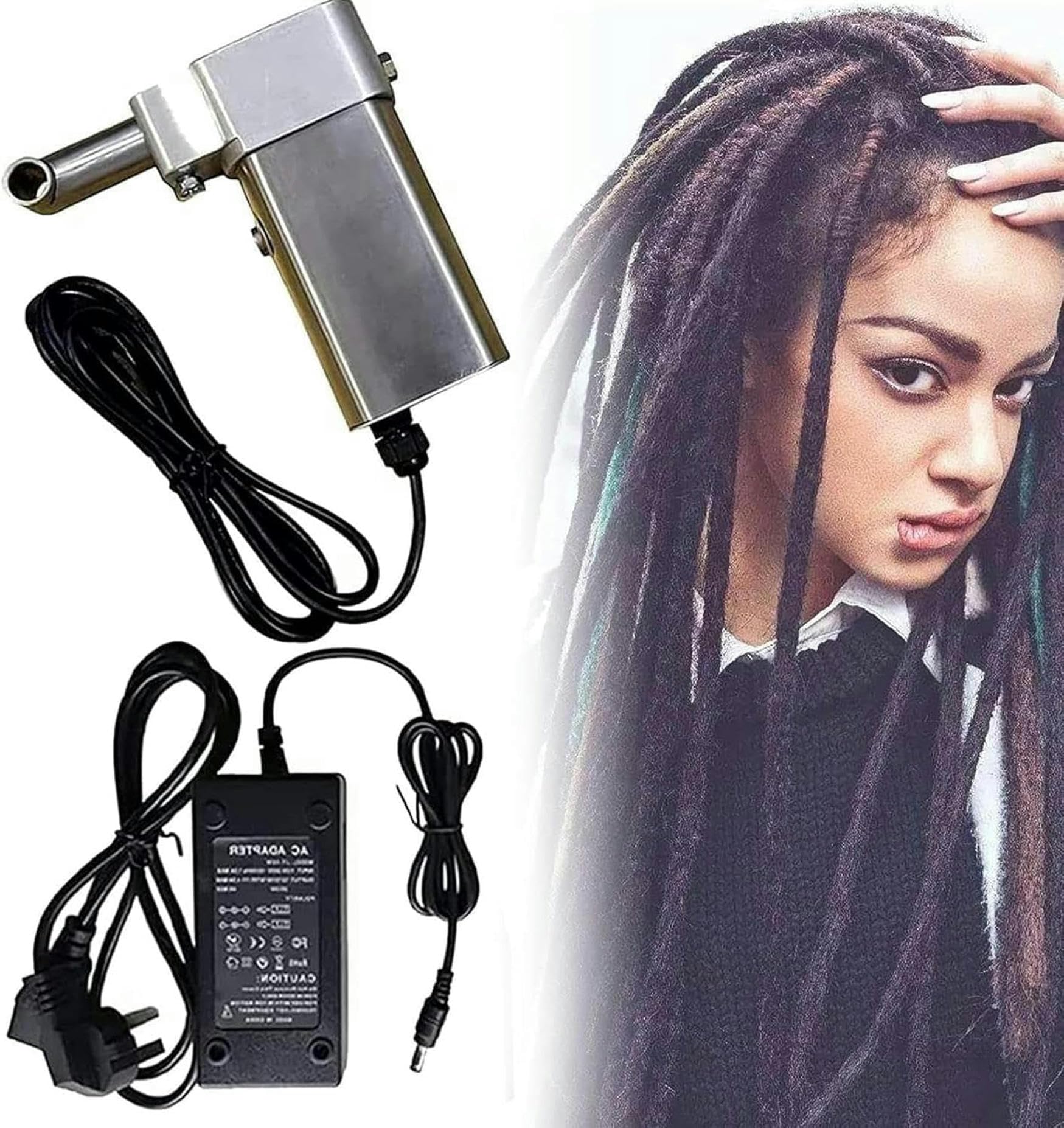 Machine à dreadlocks électrique pour extensions de cheveux et bricolage facile