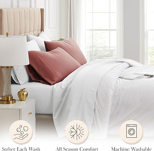 Miniatura 38 de Southshore Fine Living, Inc. Juego de 2 fundas de almohada de tamaño estándar, se adapta a almohadas de tamaño matrimonial, individual, queen, 10