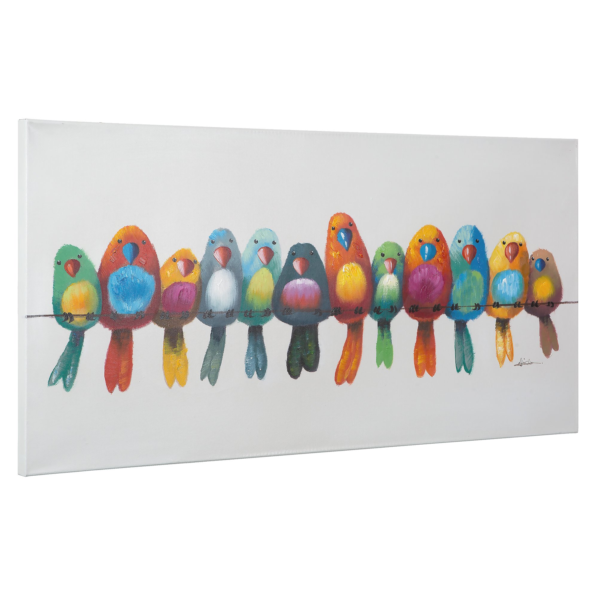 Yosemite Home Decor ARTAC0436C Birds on A Wire I Multi, 48.00