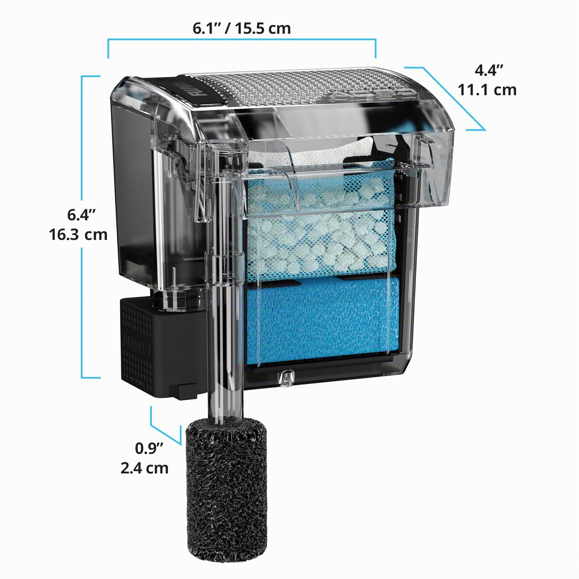 Fluval AquaClear AC30 Hochleistungsfilter, 38–114 l