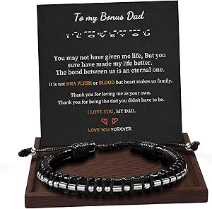 Inspirational Gifts for Men Morse Code Bracelets Mens Bracelets Graduation Gifts for Him Fathers Day Adjustable Leather Bracelet Motivational Birthday Annivesary Jewelry Stocking Stuffers for Men