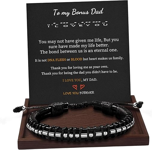 Inspirational Gifts for Men Morse Code Bracelets Mens Bracelets Graduation Gifts for Him Fathers Day Adjustable Leather Bracelet Motivational Birthday Annivesary Jewelry Stocking Stuffers for Men