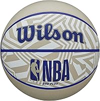 Vista 10 de Wilson NBA DRV Outdoor Basketball with Pump Dazzle Camo Indigo/Verde azulado