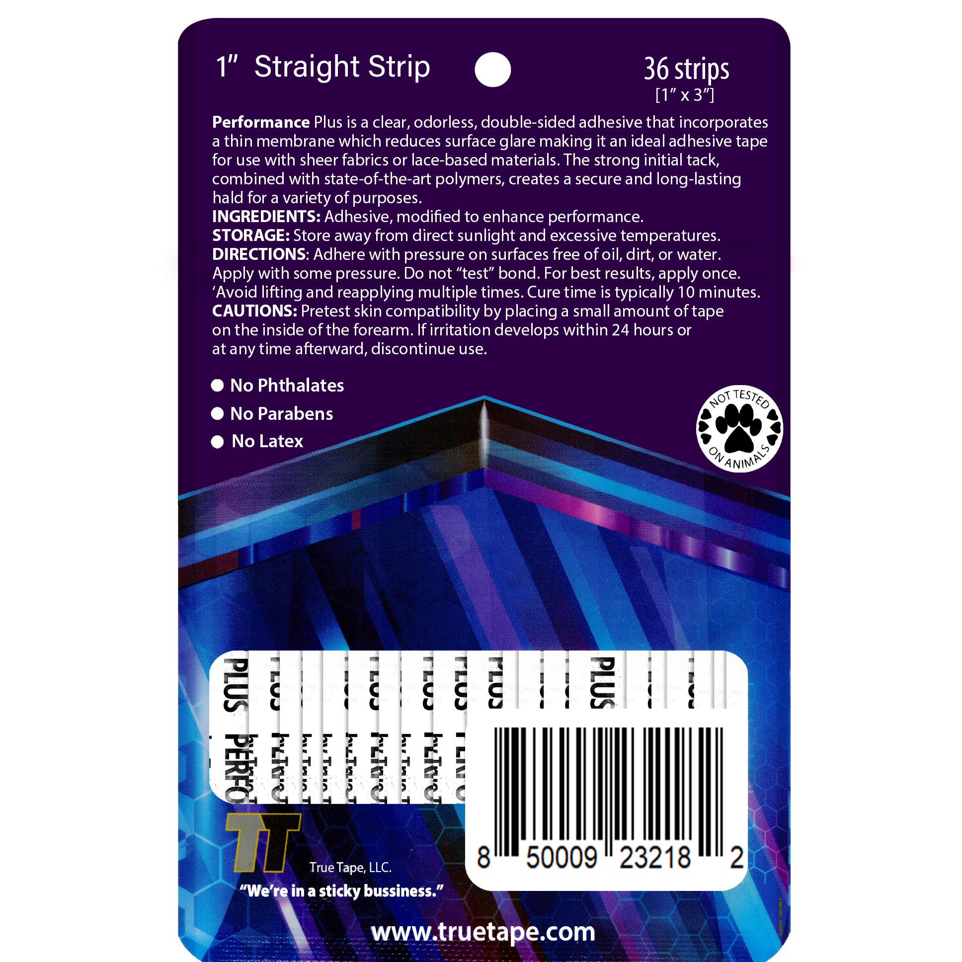 Truetape Performance Plus Protez Saç Bandı düz(1" X 3" - 2,5cm X 7.5cm) 36 Adet
