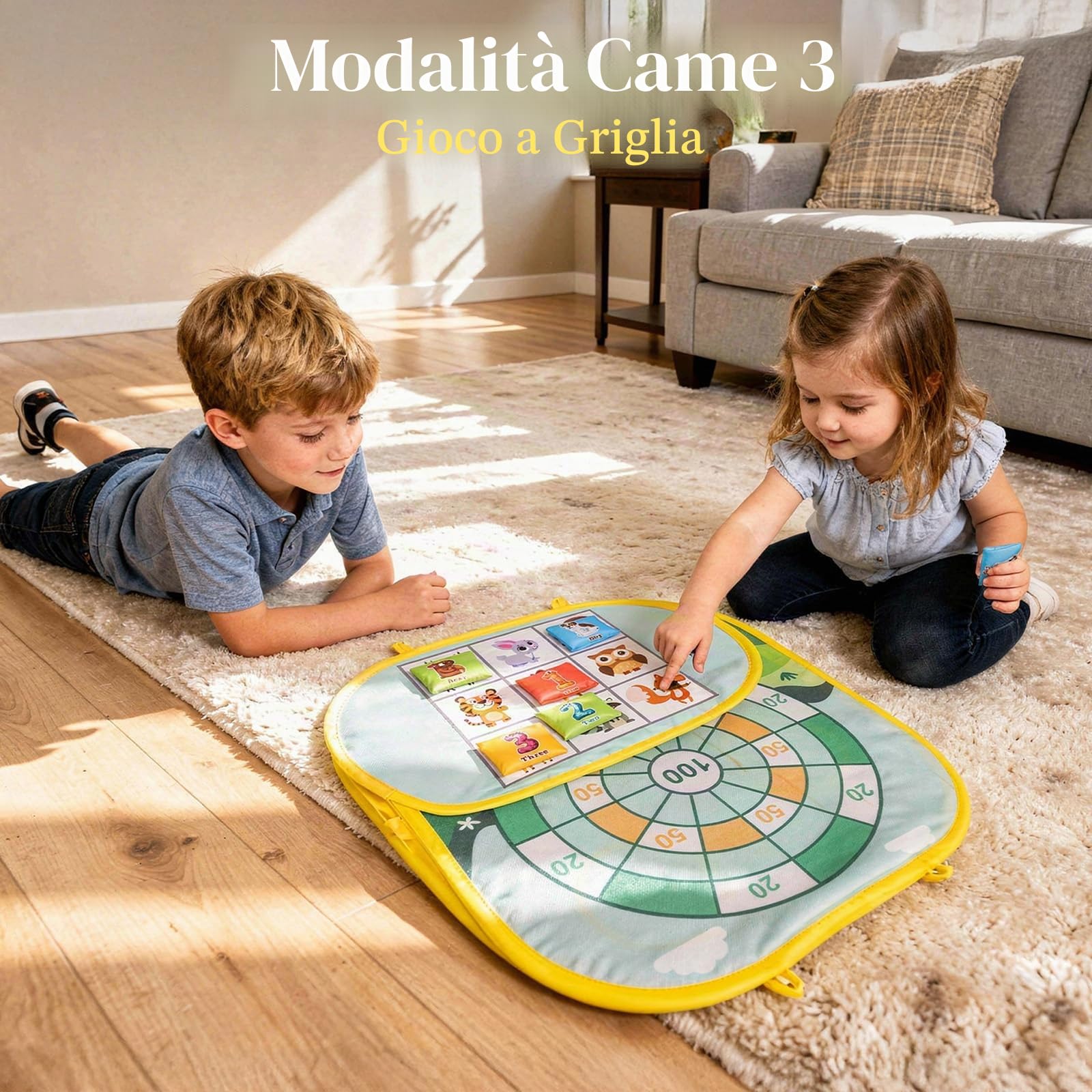 Giochi da Esterno per Bambini 3-6 Anni Gioco di Lancio di Sacchi di Fagioli Feste di Compleanno Bambini e Festa all Aperto Set di Attrezzature da Gioco Carnival Combo Sport e Giochi