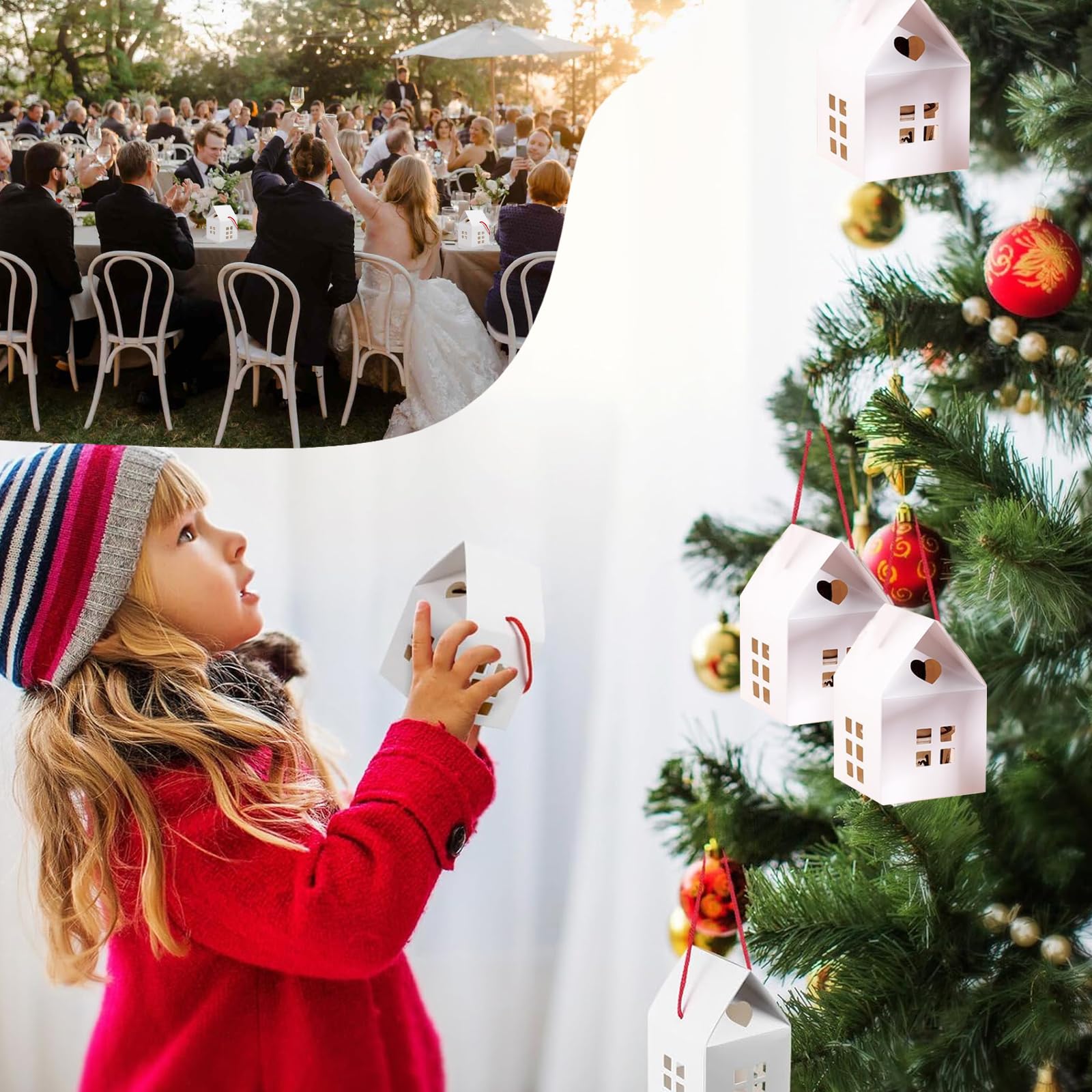 Kraft Scatole Regalo 15x15x5 Cm | 30 Pezzi In Carta Riciclabile | Fai Da Te Matrimoni E Feste