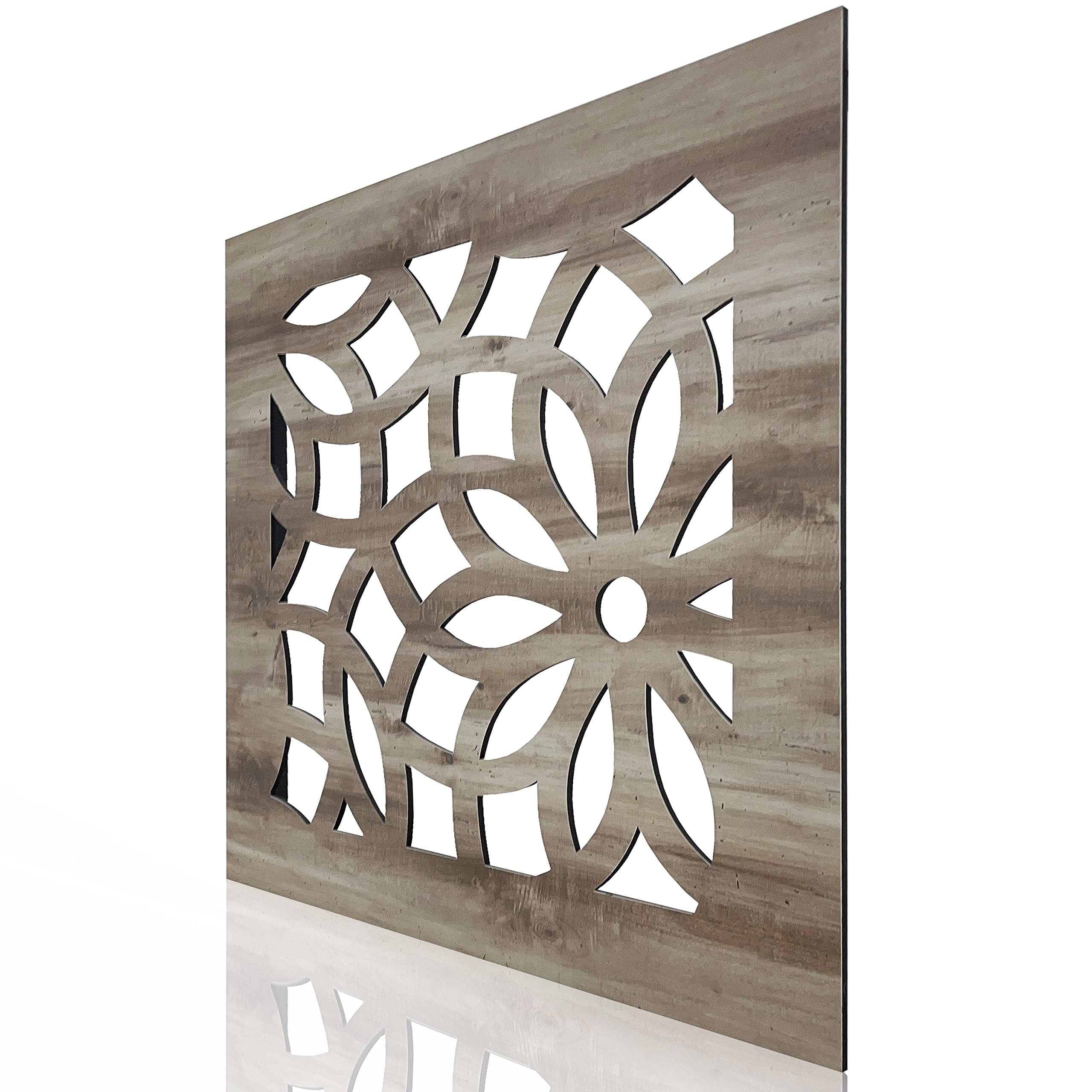 Cuadro Calada decorativo para pared, artesanal modelo SANUFLOS (60x60cm)