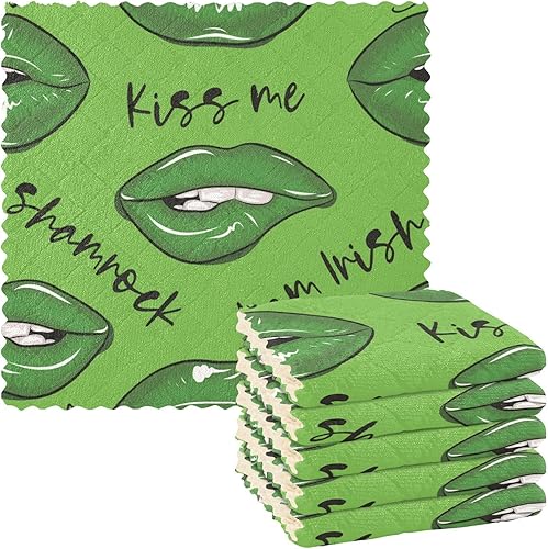 Saint Day Pattern Sexy Green Microfiber Kitchen Dish Towels French Tea Towel Kitchen Kitchen Towels Absorbent Cotton Kitchen Hand Drying Towels