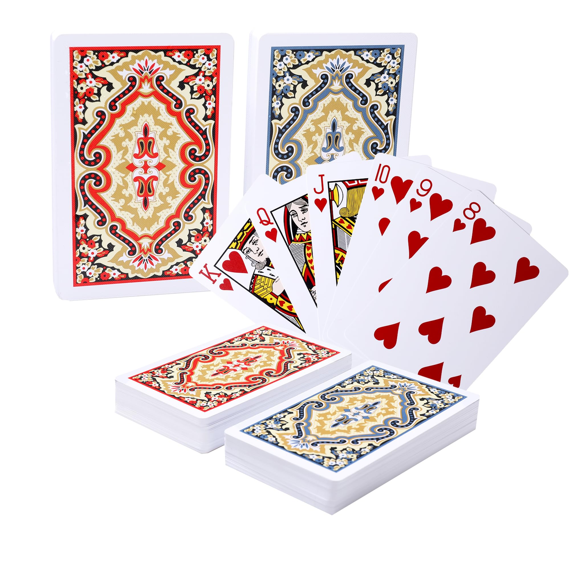 2 Deck Playing Cards - HD Waterproof Cards Poker,PVC Standard Playing Cards, 54 Playing CardS, Plastic Poker Cards