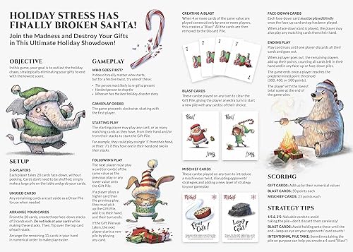 Miniatura 8 de Divertido juego de cartas de Navidad para familias y amigos  A partir de 7 años, 3 a 6 jugadores, gran regalo secreto de Papá Noel y relleno de