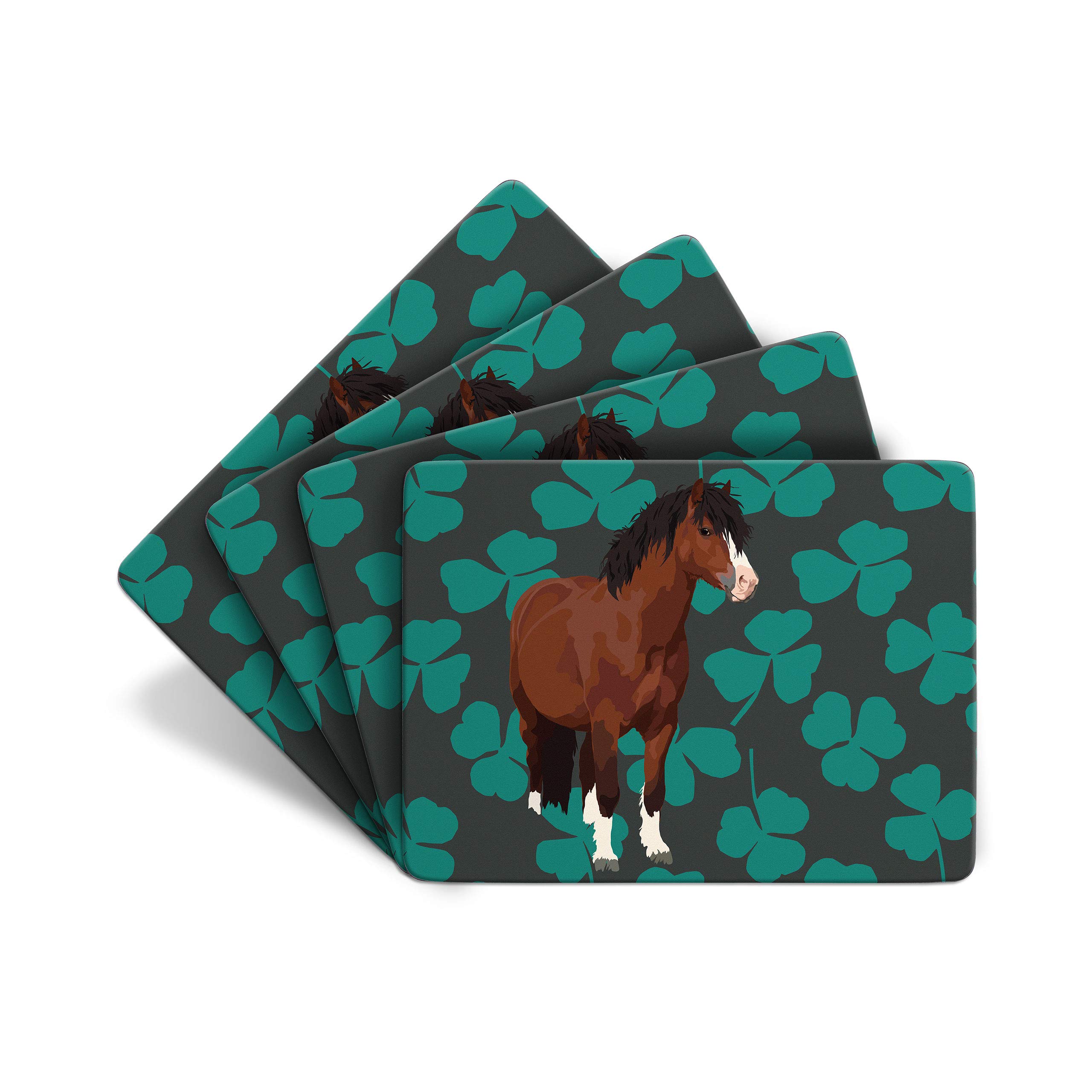 Pony - Set of 4 Table Mats - Leslie Gerry Animal Gifts