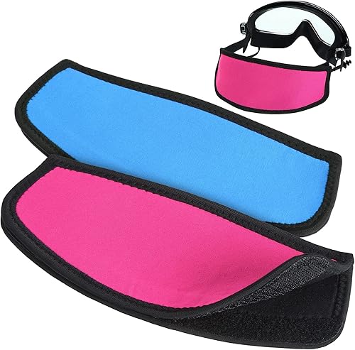 Skylety 2 piezas de correa para máscara de buceo y natación con cierre de gancho y bucle, protector de cabello para máscaras de buceo y esnórquel