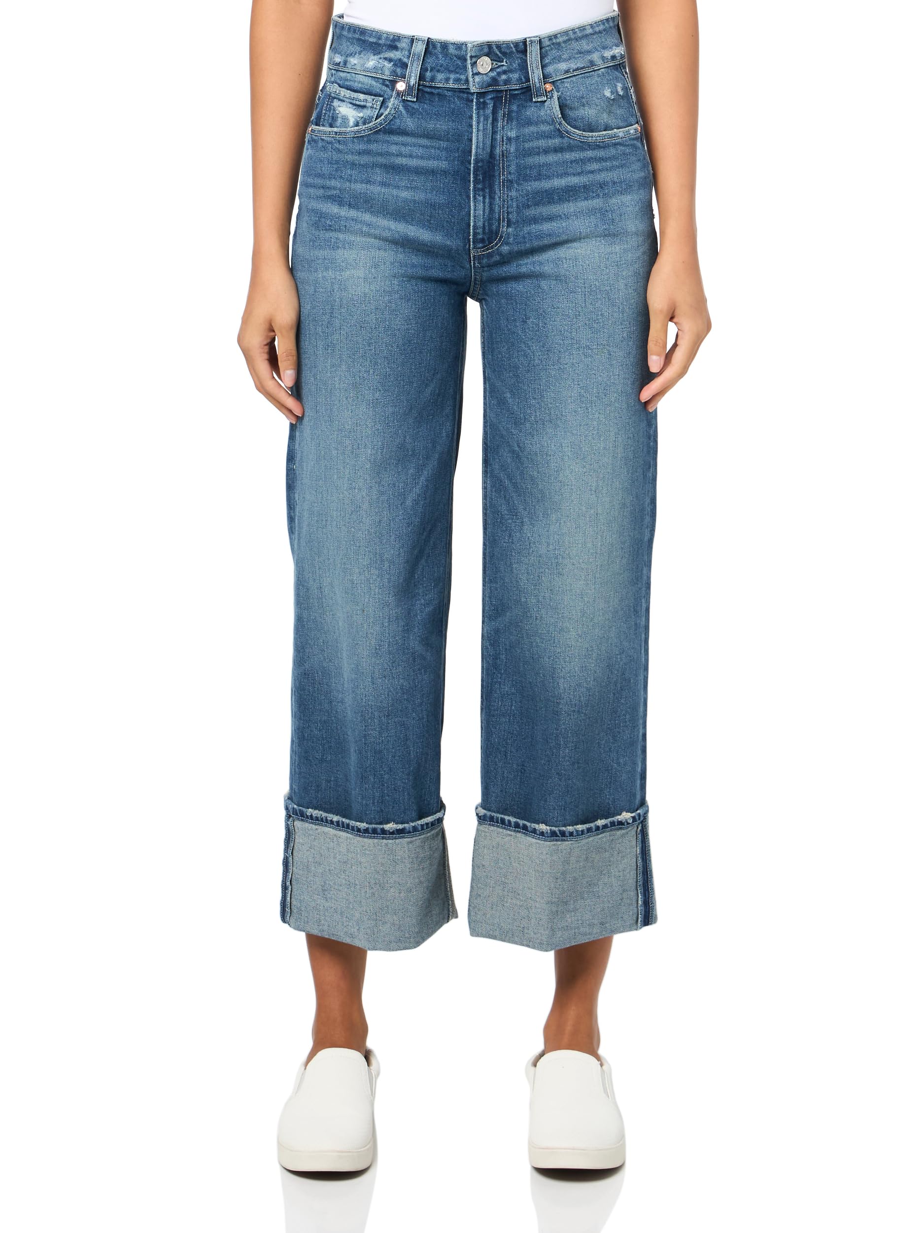 PAIGE Women's Anessa Petite Raw Hem