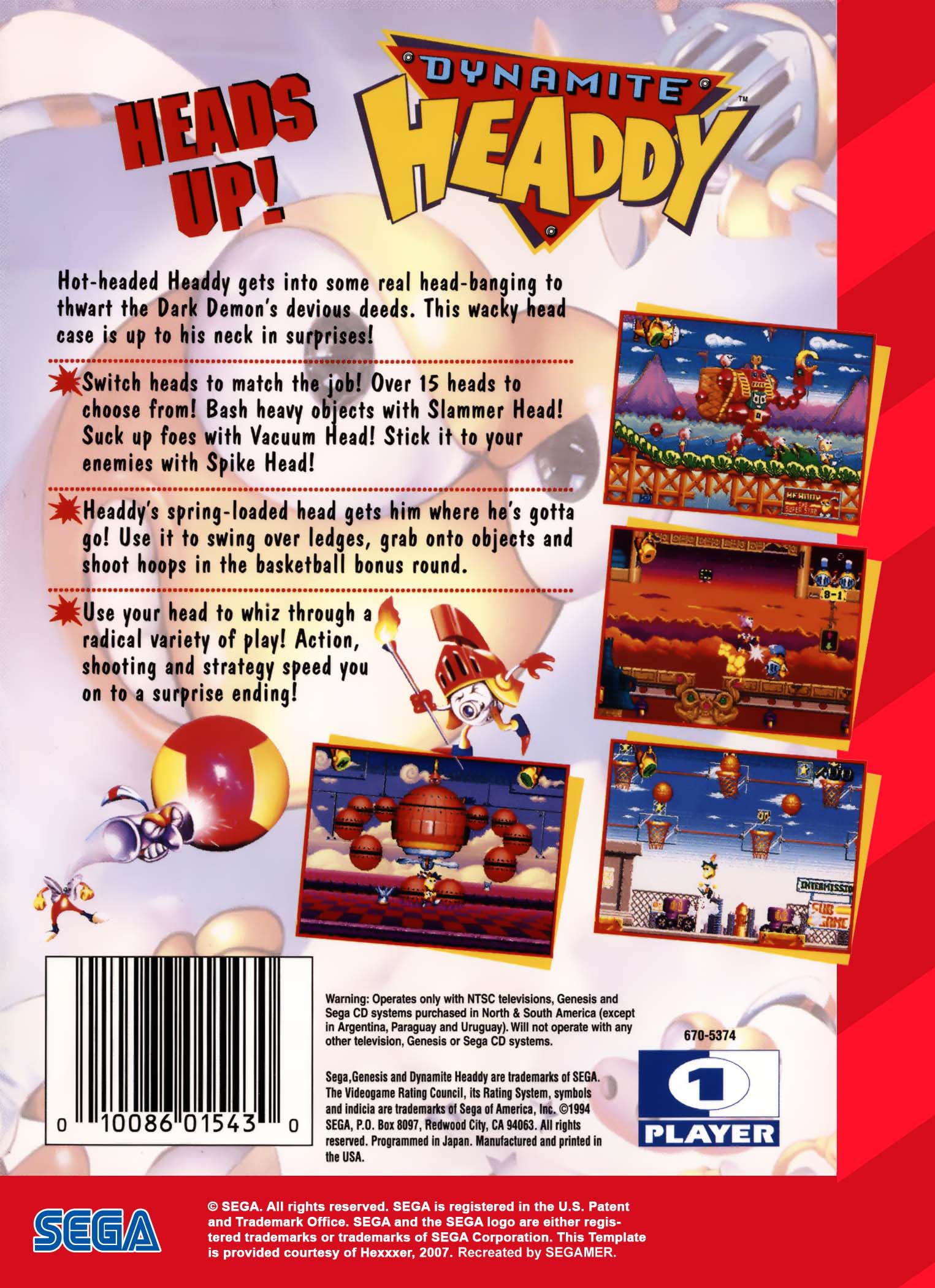 Amazon.com: Dynamite Headdy : Sega Genesis (Renewed) : Video Games