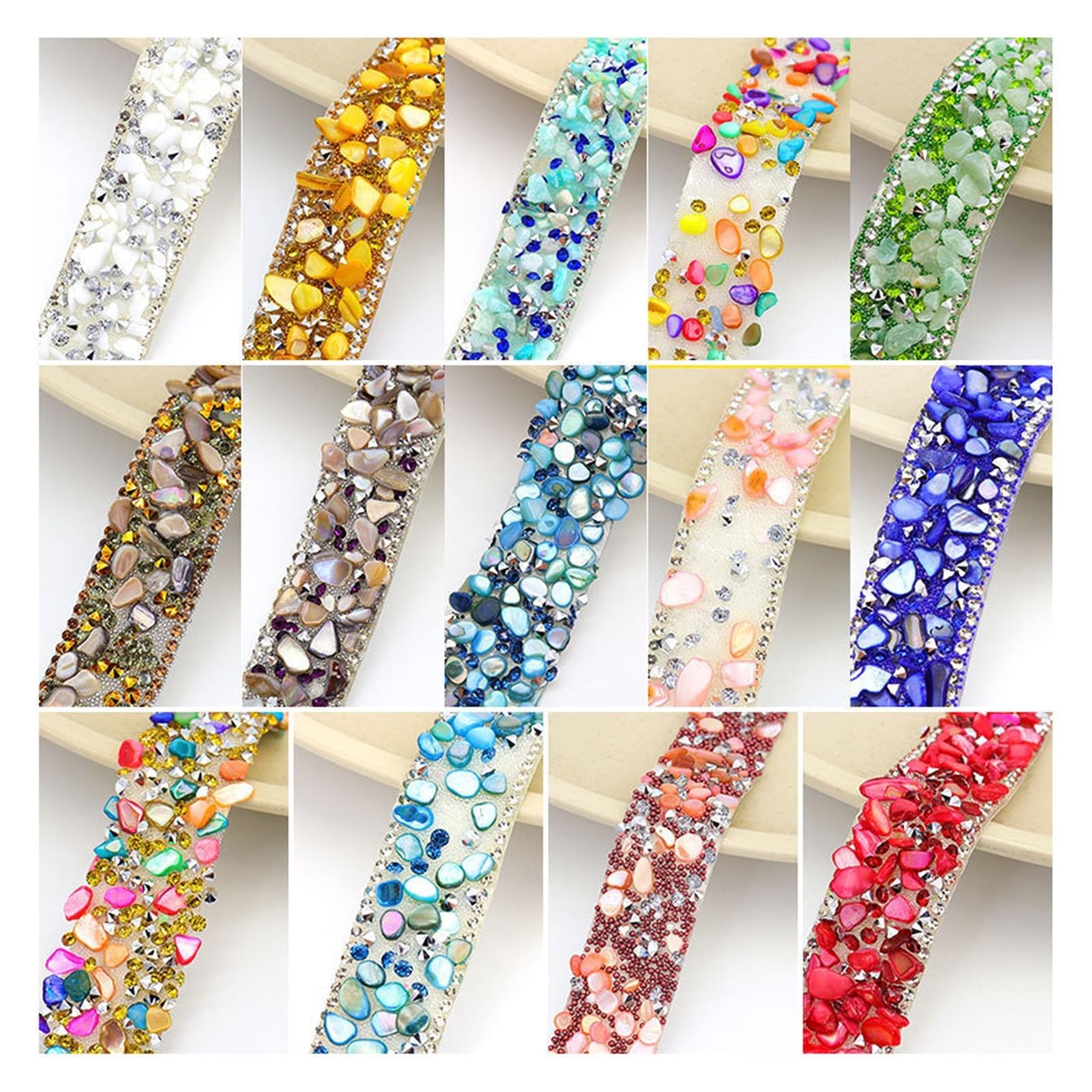 Brillantini Adesivi Rotolo di fascia scintillante con pietra diamantata | Decorazioni regalo artigianali fai-da-te autoadesive for feste di matrimonio in resina da 10 metri(Deep blue)