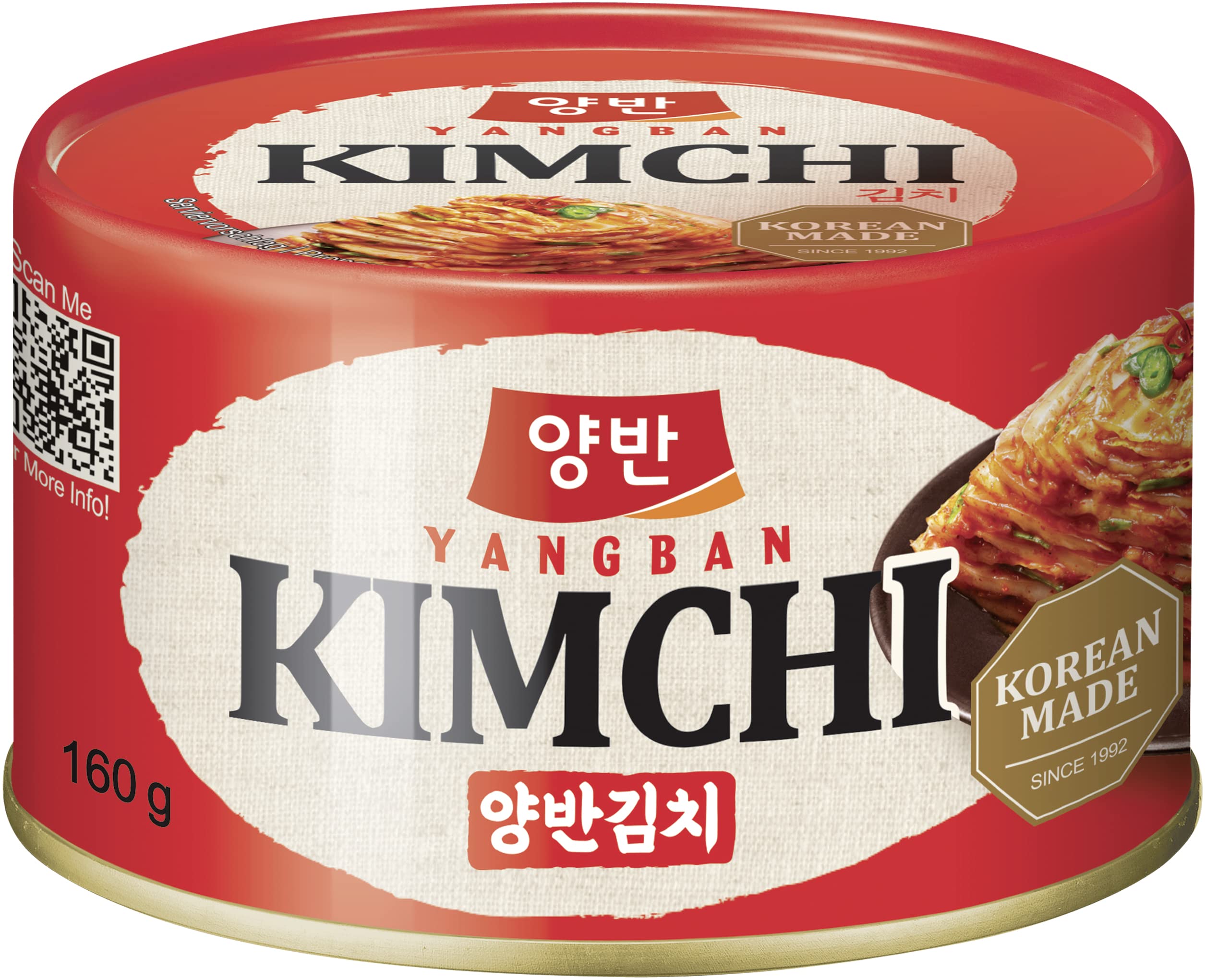DONGWON Kimchi, koreanisch eingelegter Kohl, 1 x 160g, Abtropfgewicht 120 g