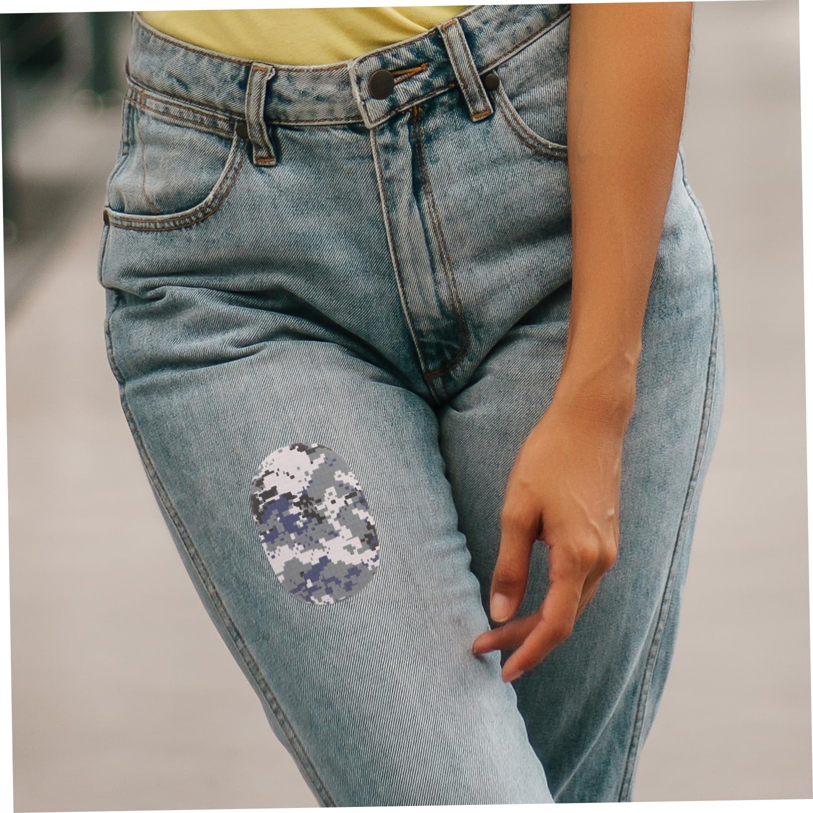 SHINEOFI 60pezzi Toppe Termoadesive Camouflage Per Abbigliamento Patches Per Riparazione e Decorazione Di Giubbotti Jeans Cappelli e Scarpe Per Attività