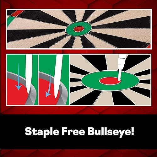 Miniatura 2 de Viper - Juego de dianas de punta de acero con cerdas sin grapas alambre de araña triangular de metal para reducir los rebotes y aumentar la