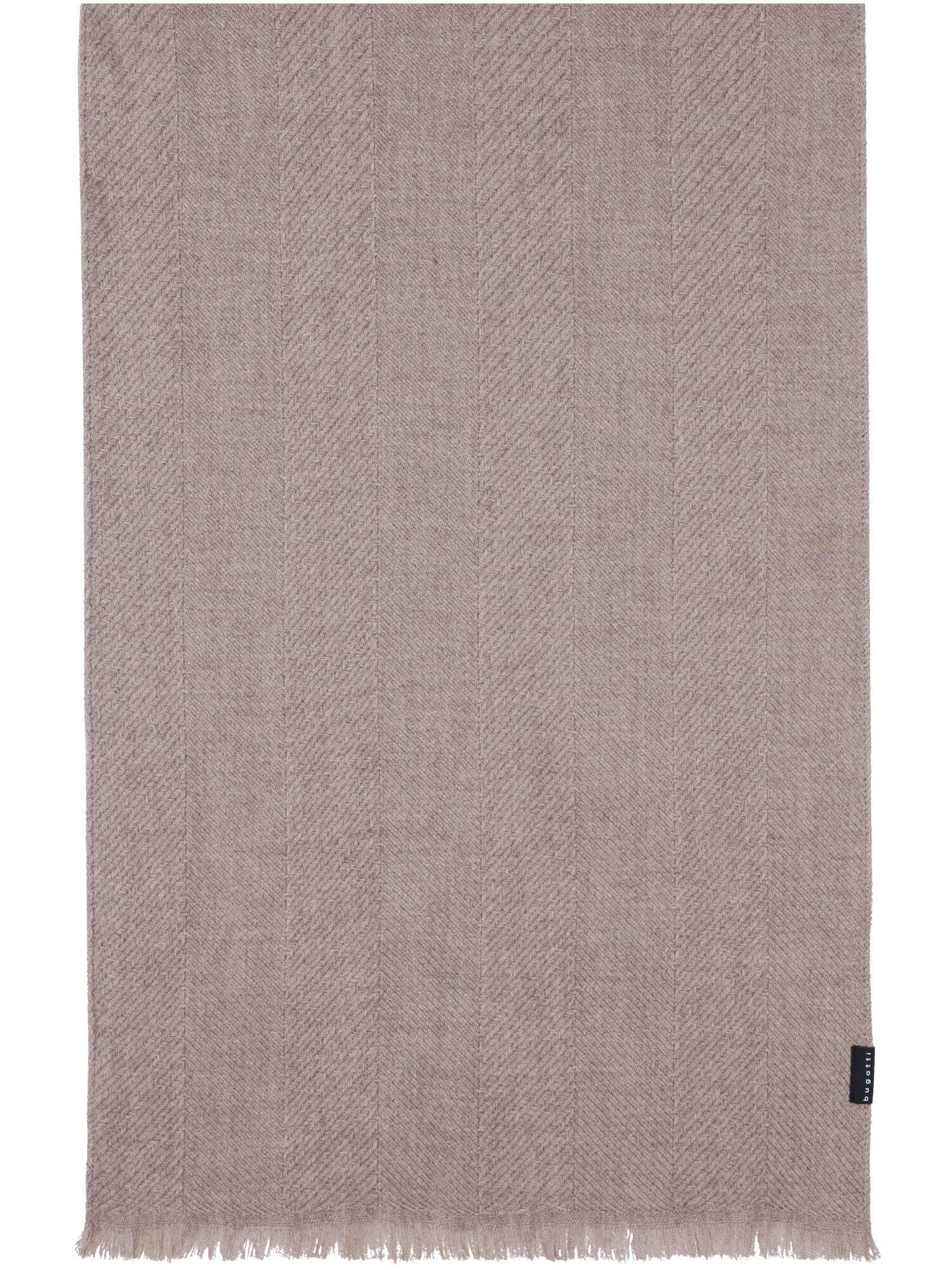 bugatti Bufanda de lana para hombre, diseño de espiga, 100% lana virgen, 32 x 183 cm