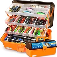PLUSINNO 4-Layer Tackle Box with 547pcs Fishing Lures Kit - Pliers, Crankbaits, Hooks & Gear for Bass Fishing - Ultimate Angler Gift
