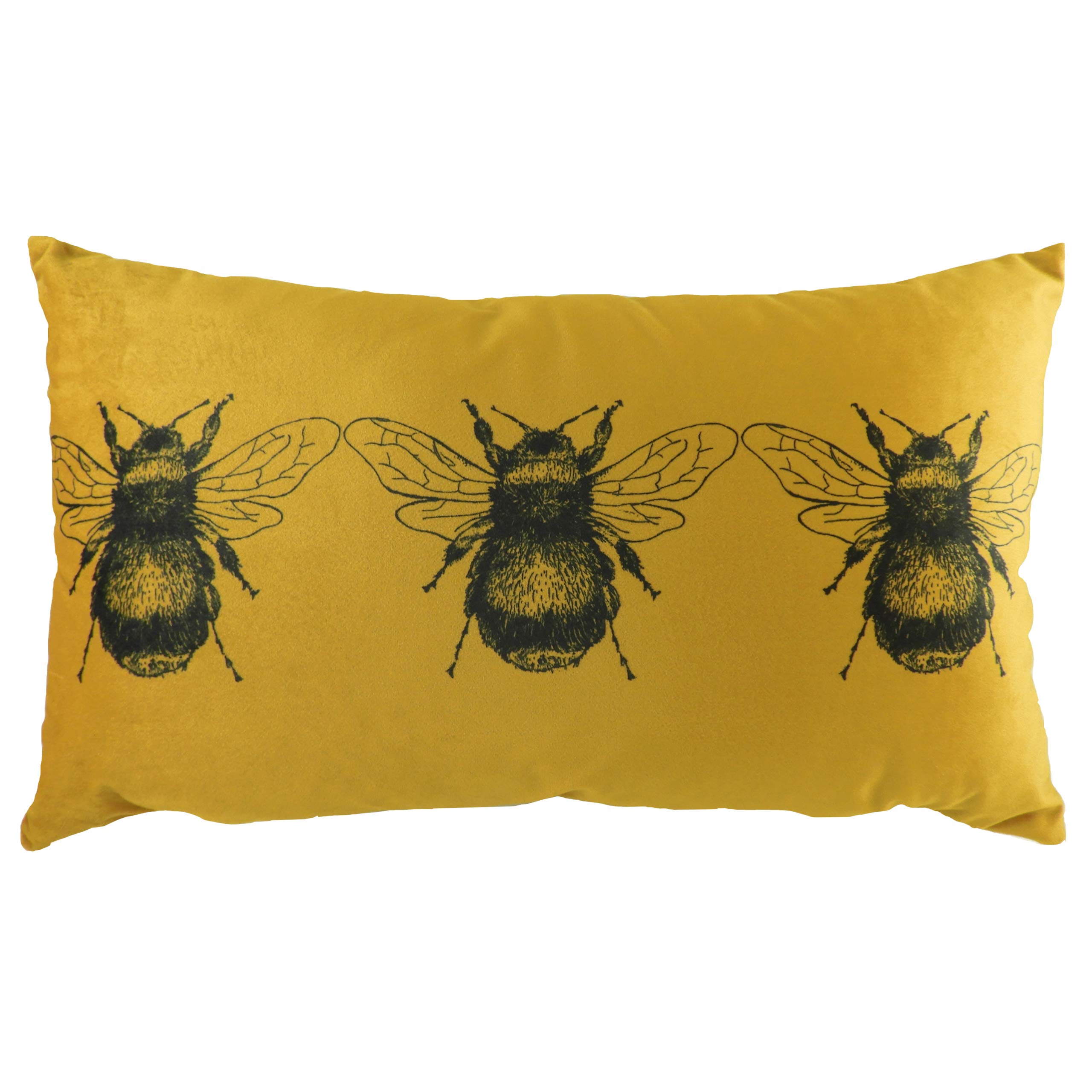 Evans Lichfield Gold Bee Feather Filled Cushion, 30 x 50cm