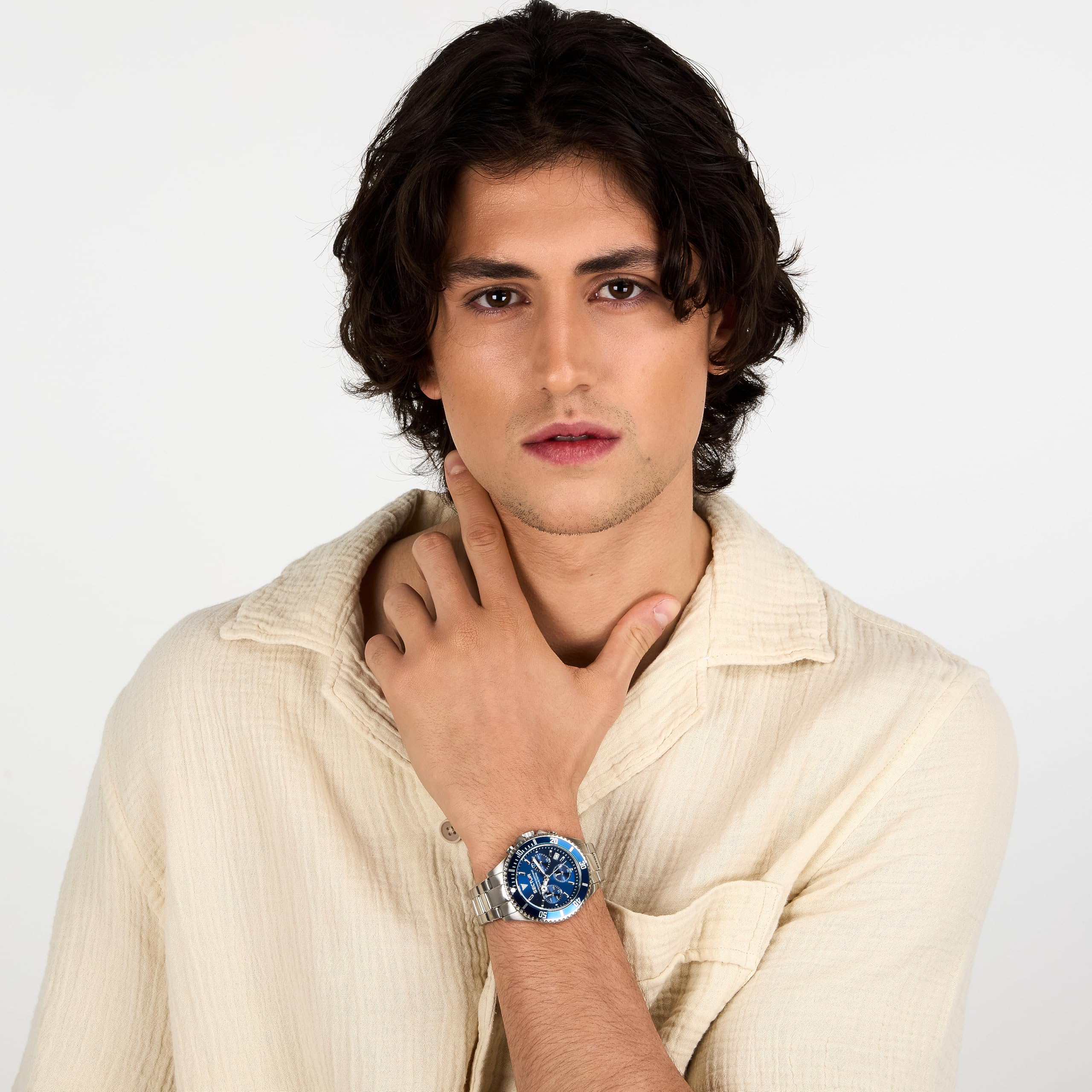 Sector No Limits Orologio da uomo, Collezione Sector 230, movimento al quarzo, cronografo, in acciaio - R3273661006