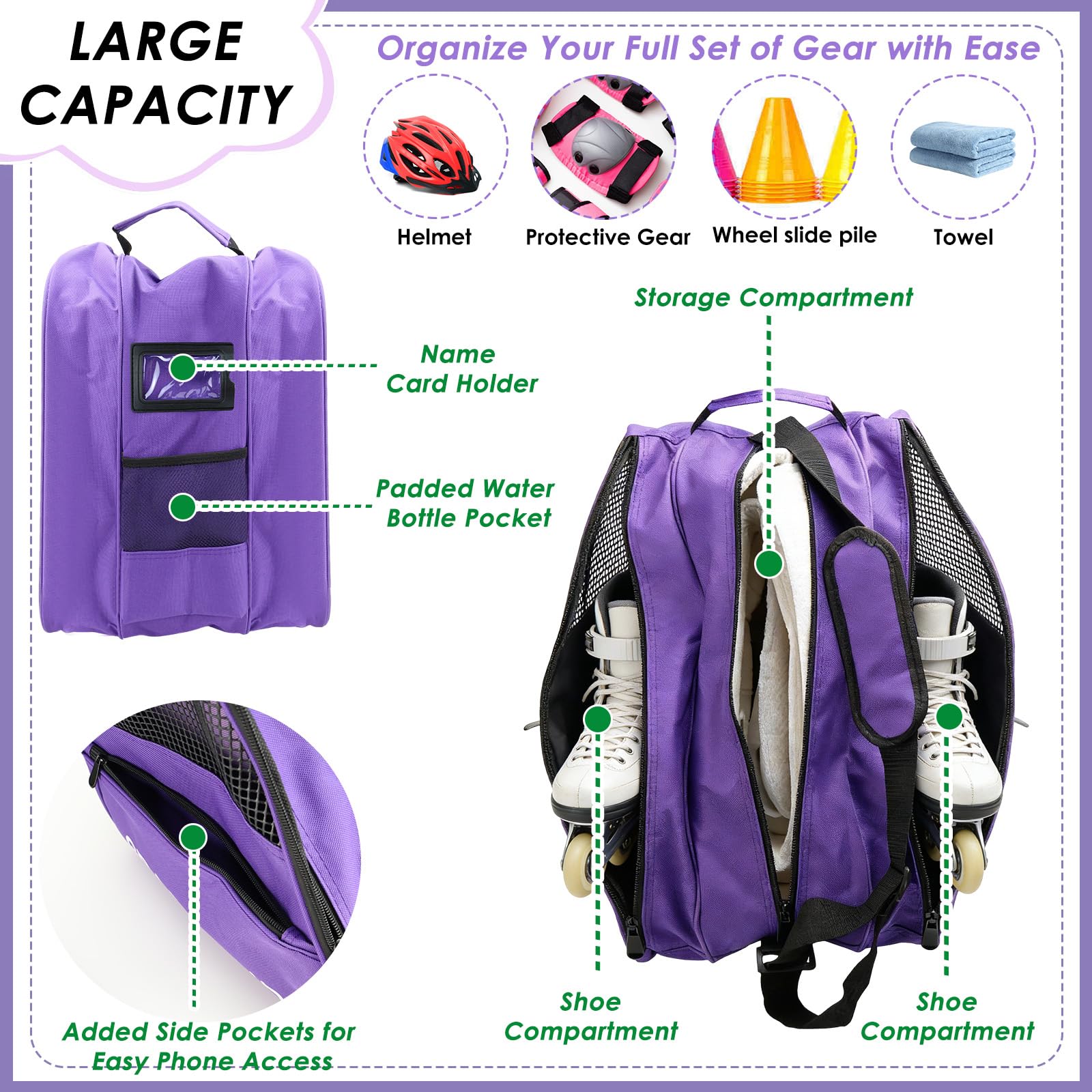 Roller Skates Children's Inline Bag - 4