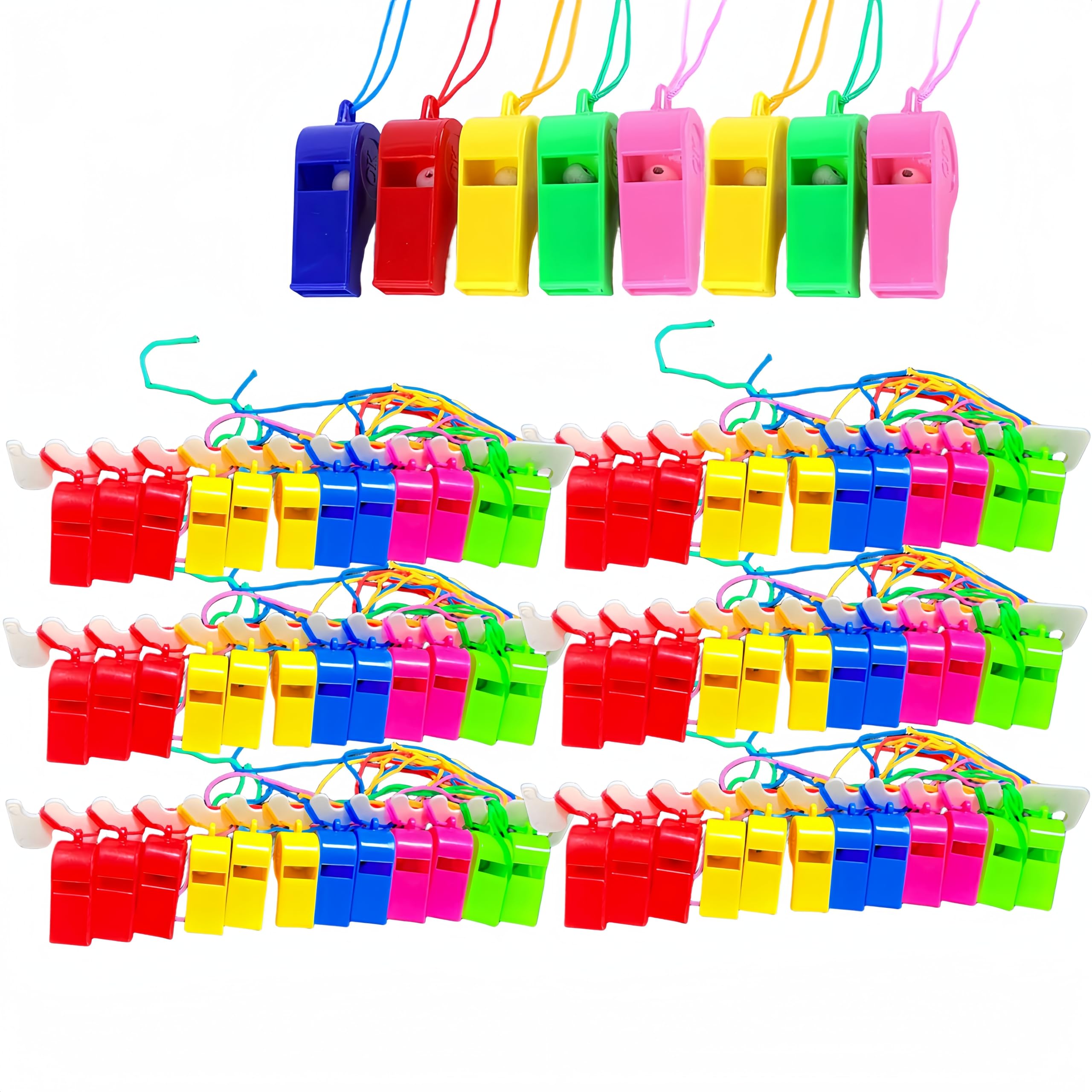 Fischietto Sportivo Con Cordino - Per Arbitri, Allenatori, Emergenze, Colorato E Ad Alta Voce - Foto 7