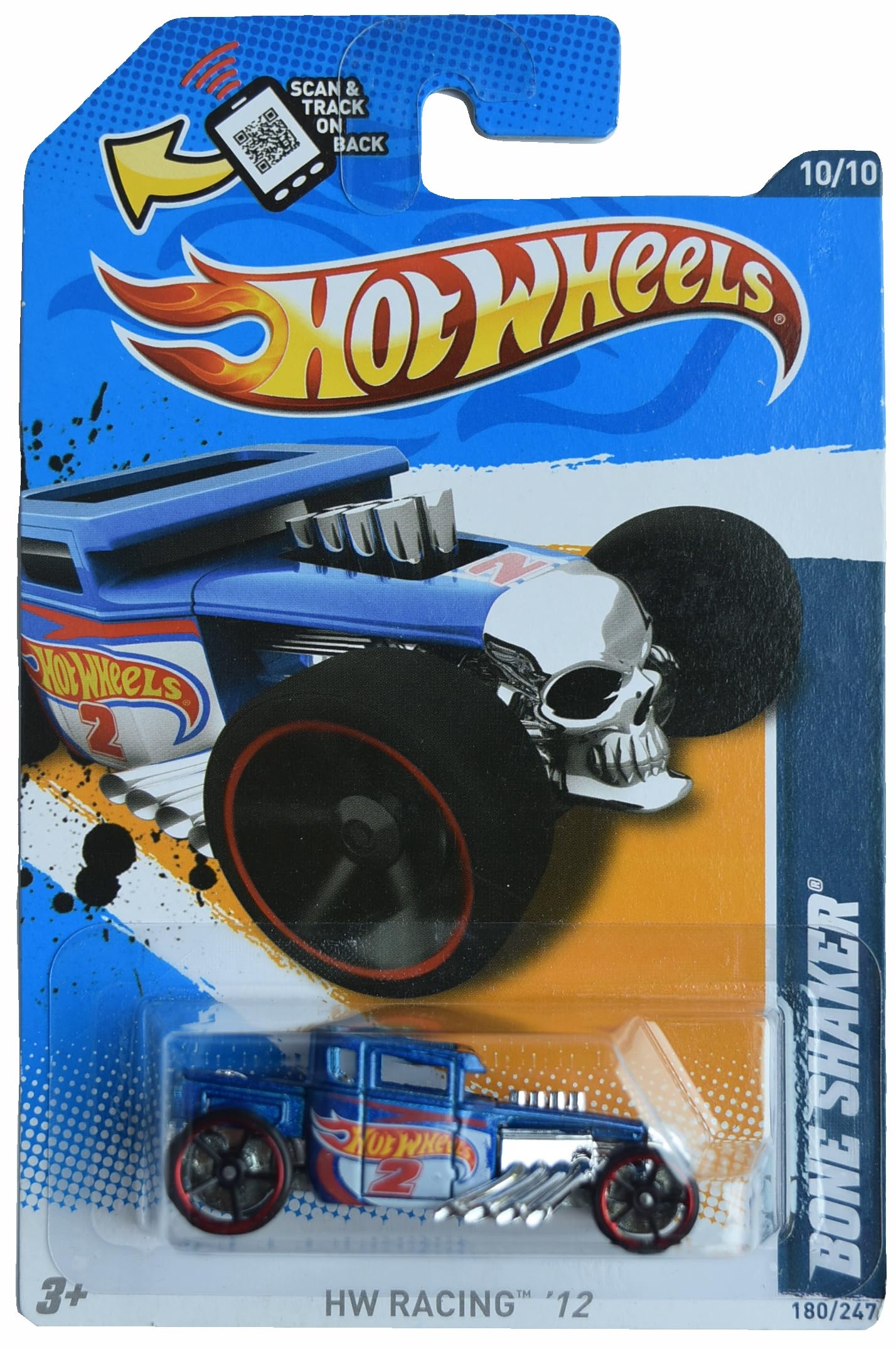 Amazon.com: Hot Wheels Bone Shaker, HW Racing '12 [Blue] 10/10