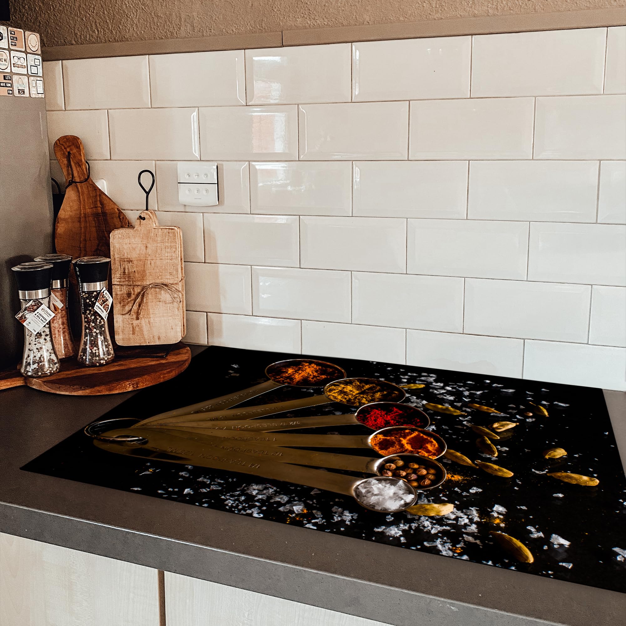 KitchenYeah® Inductie beschermer 81x52 cm - Spreuken - Jij kookt, ik KitchenYeah® Inductie beschermer 81x52 cm - Spreuken - Jij kookt, ik
