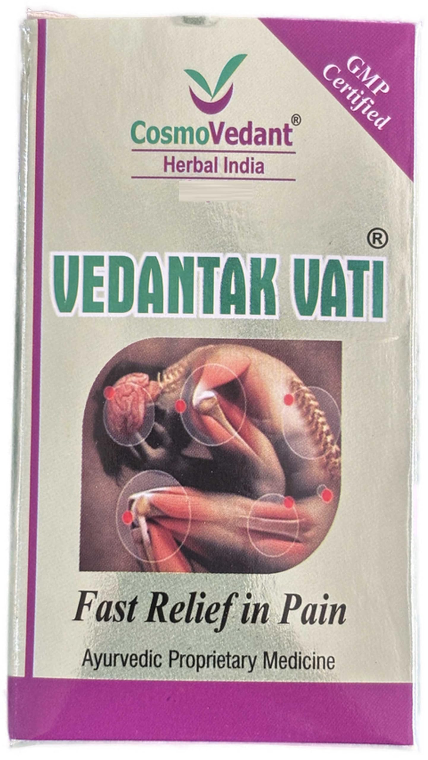 Cosmo Vedant Vedantak vati (50 tabs) | Pure Ayurvedic | Can help in Joint And Muscle Pain Relief