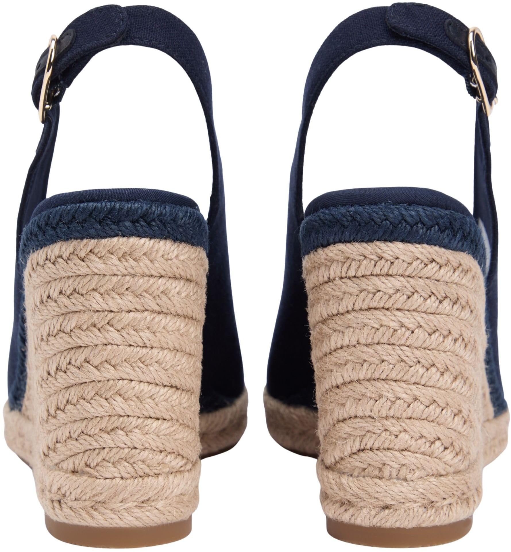 Tommy Hilfiger Flag High Wedge Espad Slingback Fw0fw09343 Espadrillas ZeppaDonna