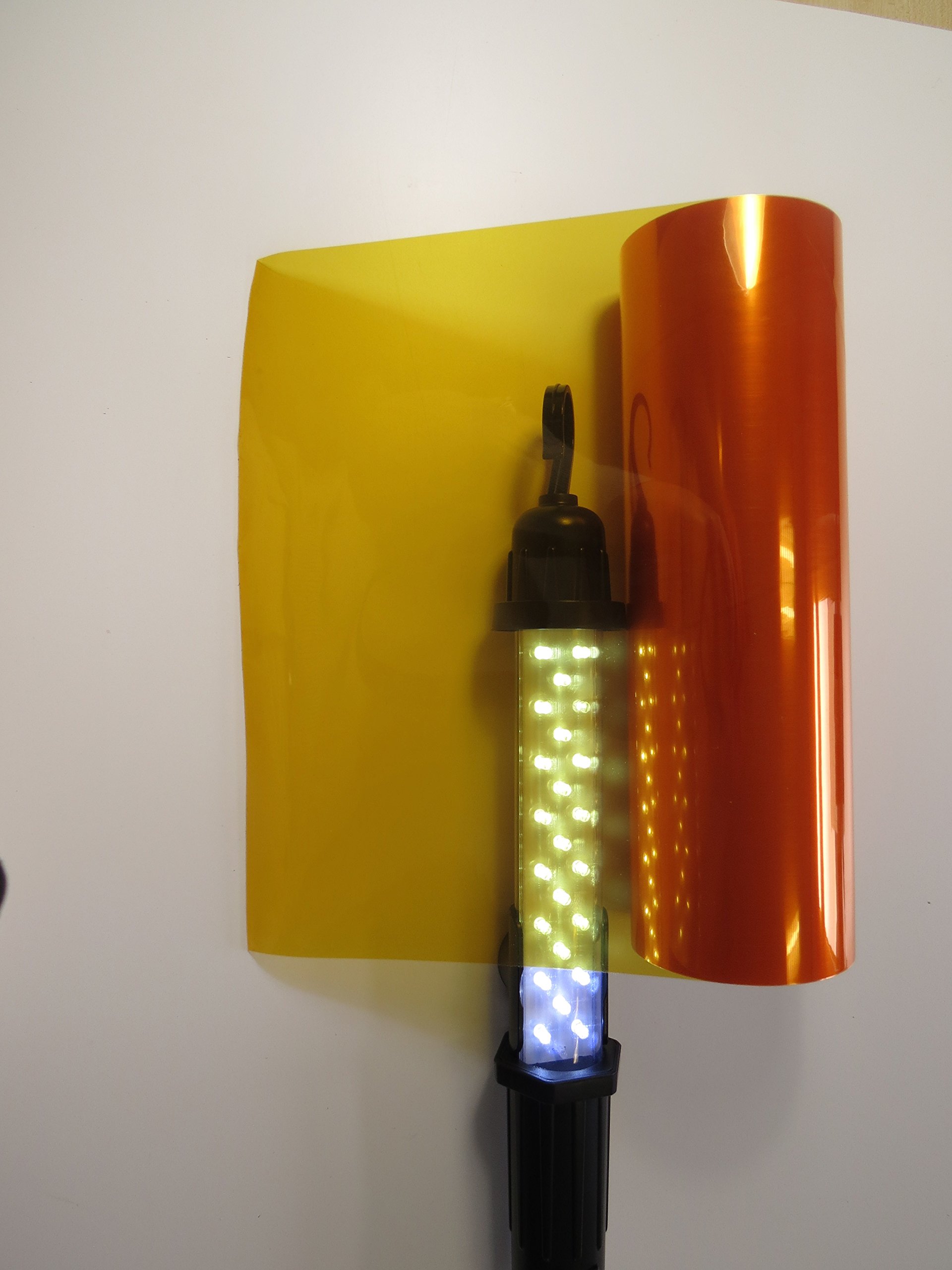 Könighaus (4,34€/m2) Scheinwerfer Tönungsfolie Orange (Rückleuchten Blinker Nebelleuchten) 150 x 30 cm