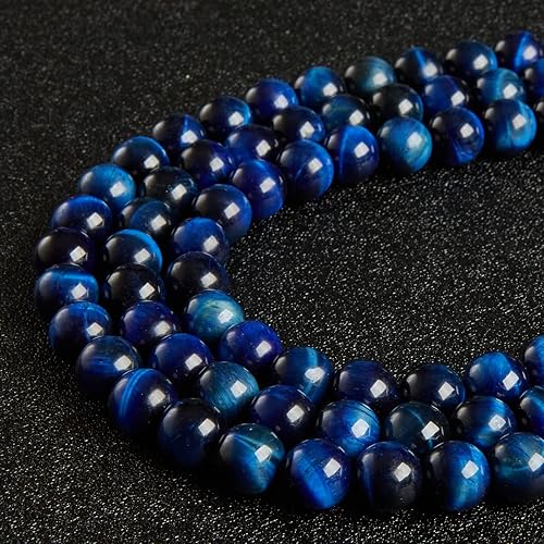 Miniatura 33 de 45 cuentas de turmalina negra de 0.315 pulgadas (0.315 in), cuentas de piedras preciosas naturales redondas sueltas