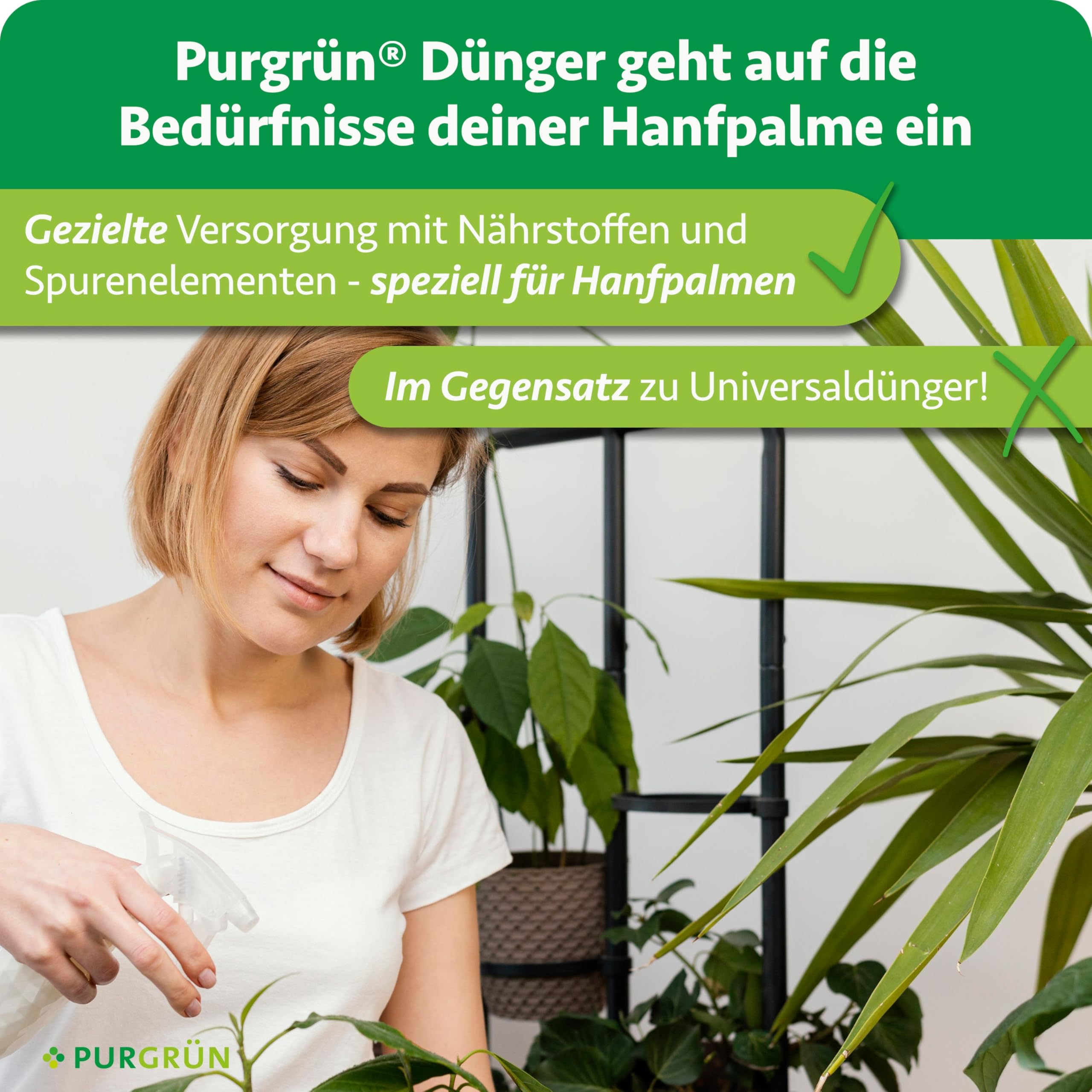 Hanfpalmen-Dünger 1 Liter – Fördert schnelles, gesundes Wachstum – Strahlend grüne Blätter dank Vollspektrum-Nährstoffen – Stärkt die Widerstandskraft – Für bis zu 400 Liter Gießwasser
