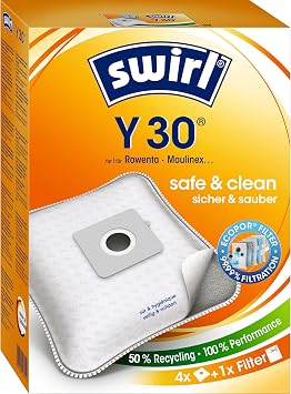 Swirl Y 30 Dust Bag for EcoPor, Rowenta, Moulinex Vacuum Cleaners