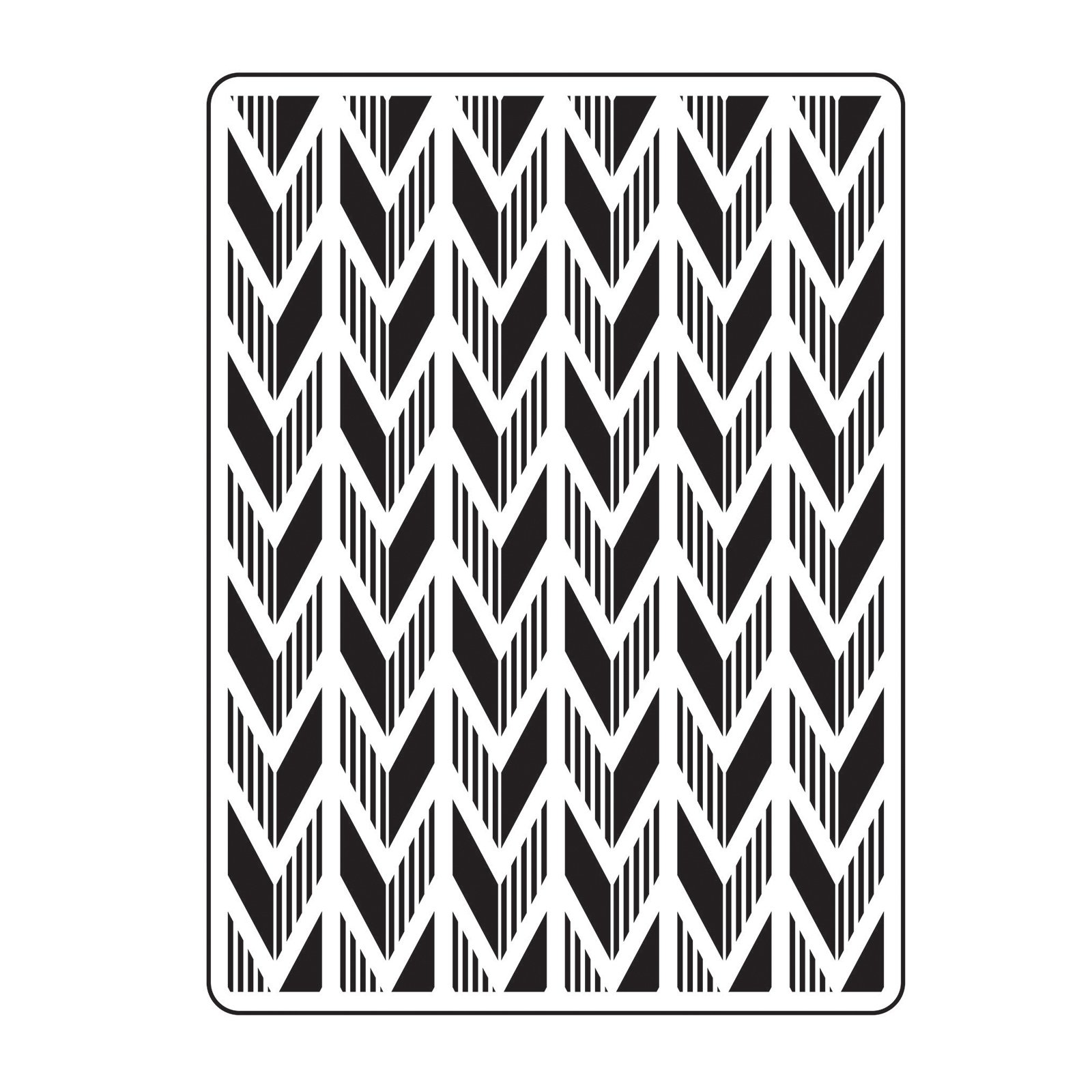 Vaessen Creative Embossing Folder Herringbone 5.75 x 4.21 inches - Embossing Folder for Card Making, Scrapbooking, Journaling - Reusable, Precise Results, for Embossing and Die-Cutting Machines