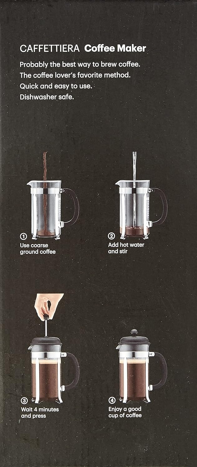 Bodum CAFFETTIERA French Press Coffee Maker, 8 Cup, 1.0 l, Plastic, 1 l