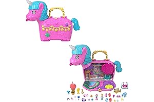 Polly Pocket Unicorn Partyland Playset with Balloon Ride