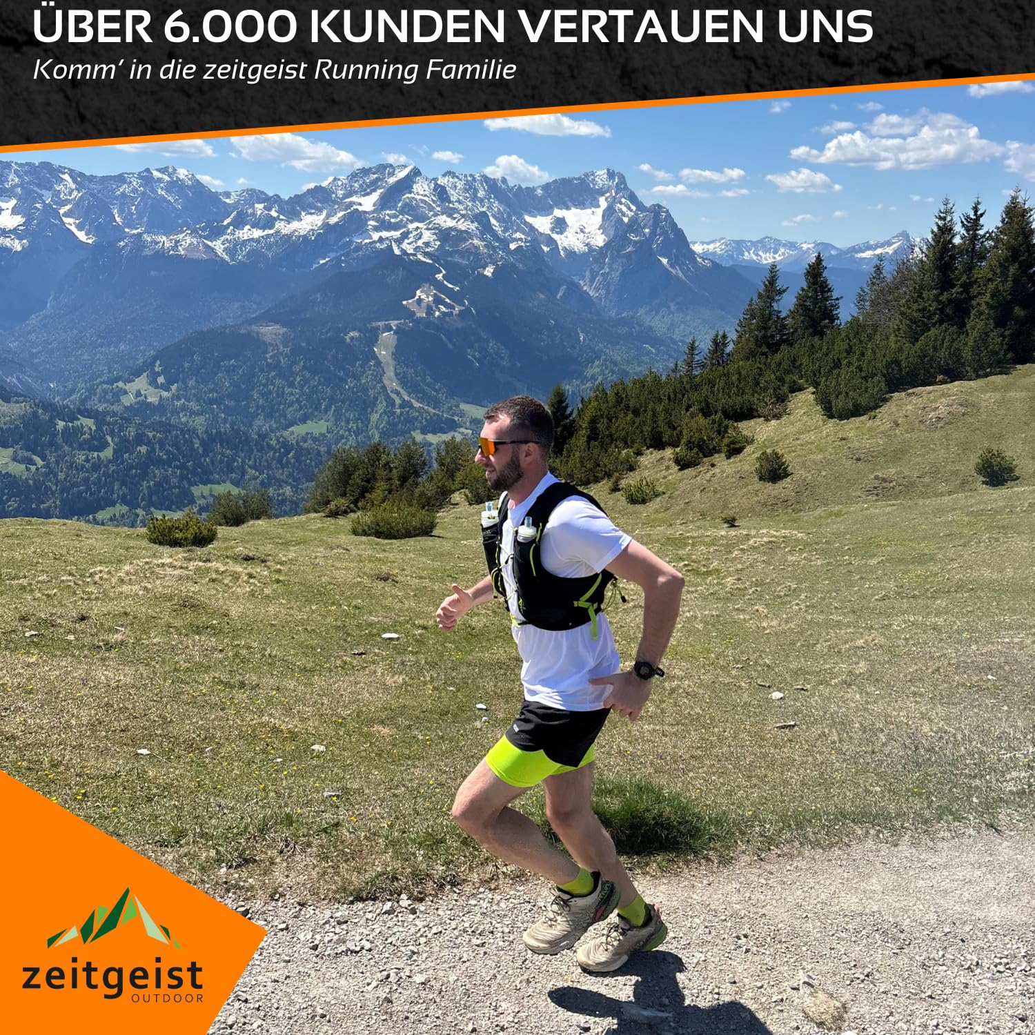 Laufweste Damen und Herren 2 in 1 Laufrucksack 4L & 12L optimale Passform atmungsaktiver Trailrunning Rucksack ultraleichte Running Vest 245-290gr Trinkruckack Laufen