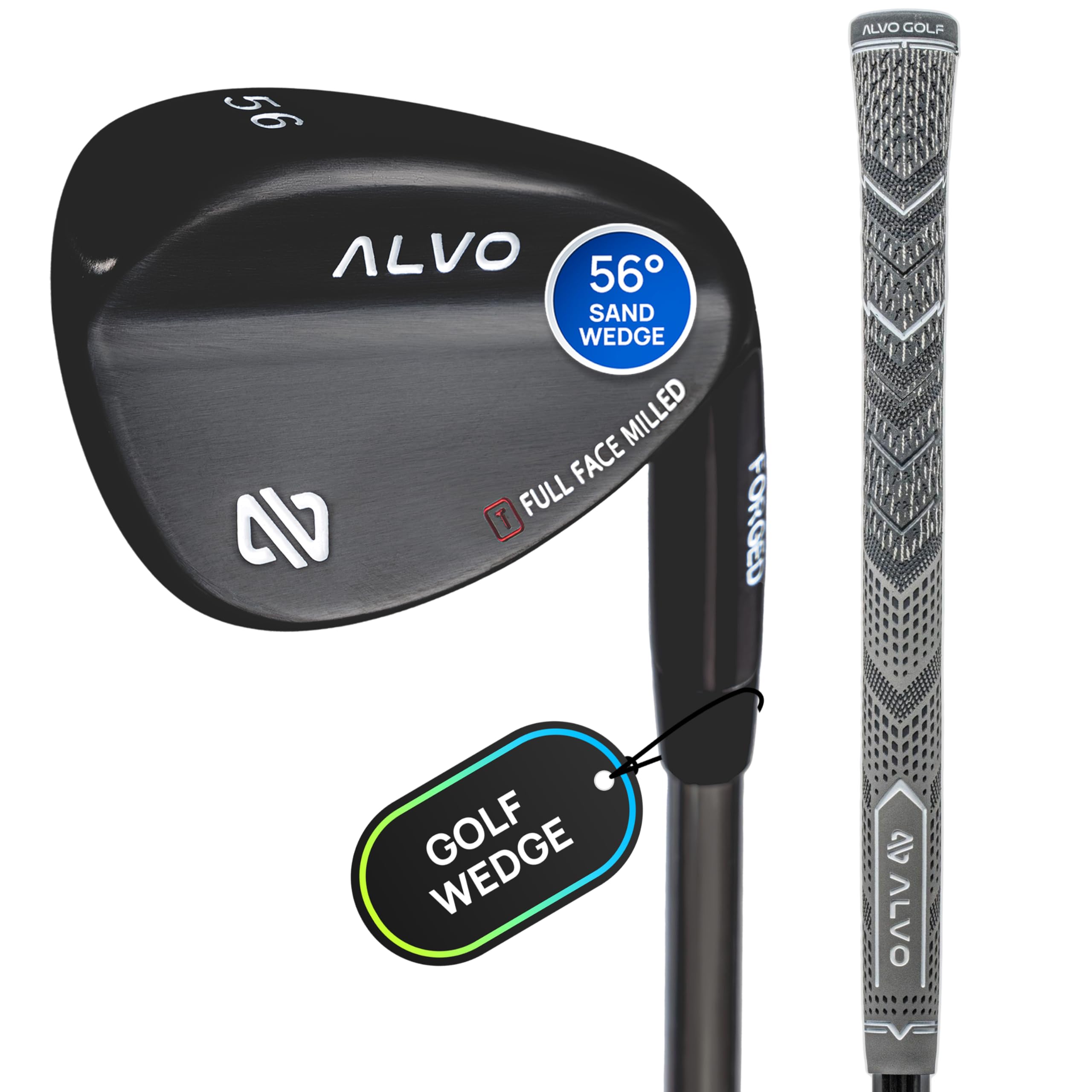 Premium Full Face Golf Wedges, Golf Wedge Set, 3 Wedges 52/56/60 Degree,Lob,Gap,Sand Golf Club for Men, Premium Grip, Right Hand
