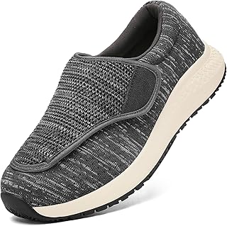 Diabetic Shoes for Men and Women, Adjustable Slip-On Wide Walking Shoes for Swollen Feet, Orthopedic Foot Pain Relief, Neuropathy